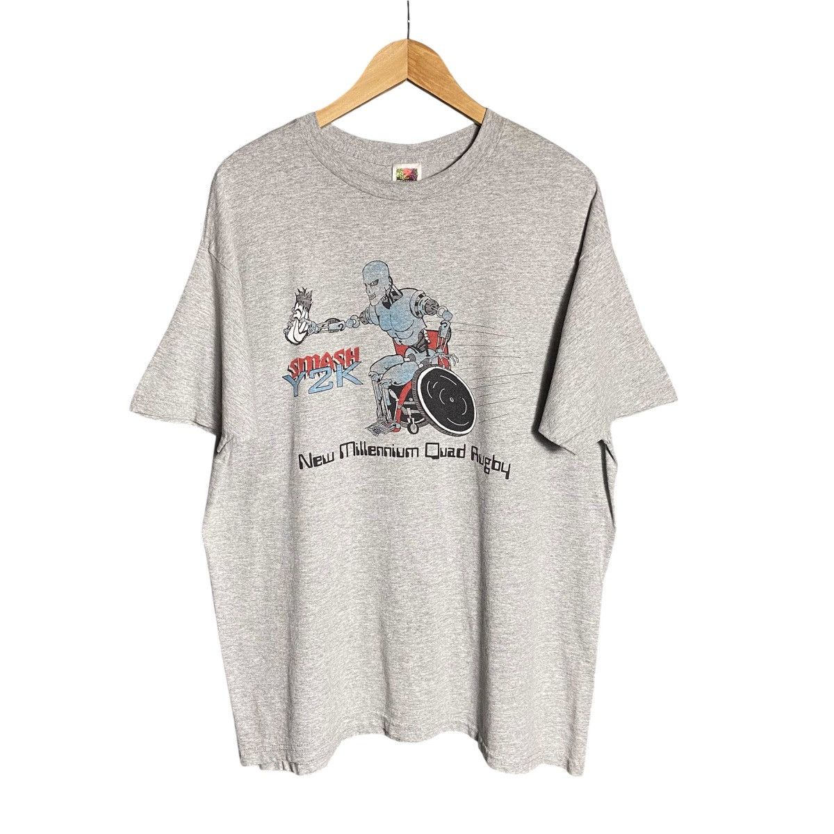 Vintage Vintage Smash Y2K Robot Graphic T-Shirt Size US XL / EU 56 / 4 - 1 Thumbnail