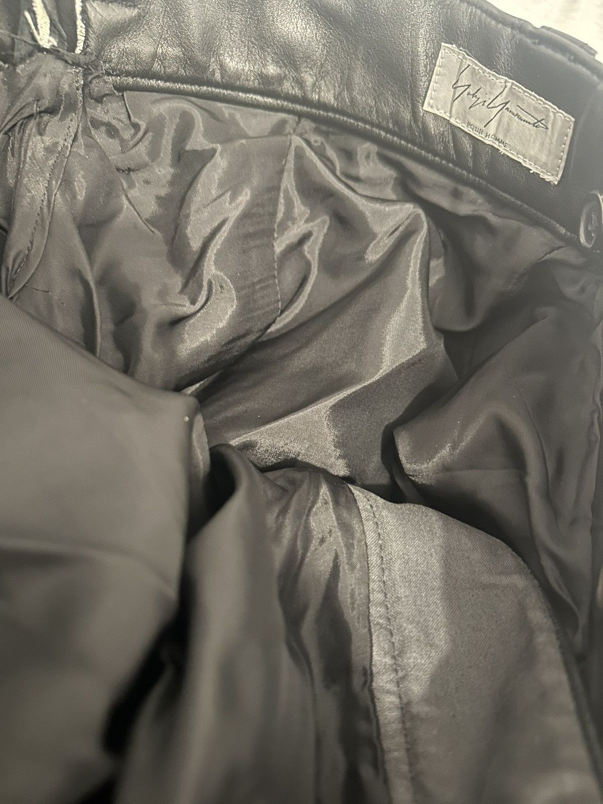 Yohji Yamamoto Supreme 2025 Yohji Yamamoto leather wide pants Size US 32 / EU 48 - 10 Thumbnail