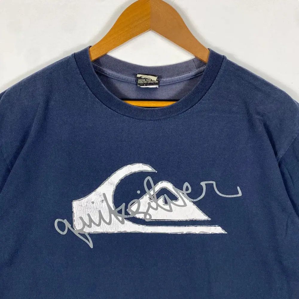 Quiksilver Vintage 00's QUIKSILVER The Boardriding Faded Surf Tee Shirt Size US L / EU 52-54 / 3 - 2 Thumbnail