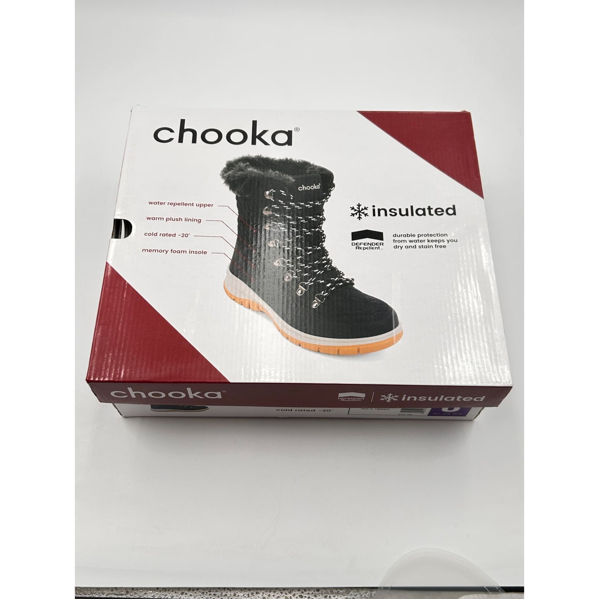 Other Chooka Belltown Mid Faux Fur Black Insulated Snow Boots Wome Size US 8 / IT 38 - 9 Thumbnail