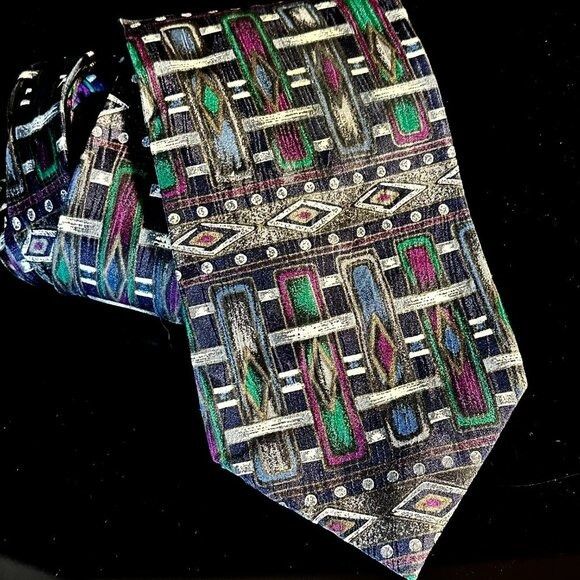 Missoni Missoni African Tribal Painting Art Basquiat Black Brown Men Size ONE SIZE - 5 Thumbnail