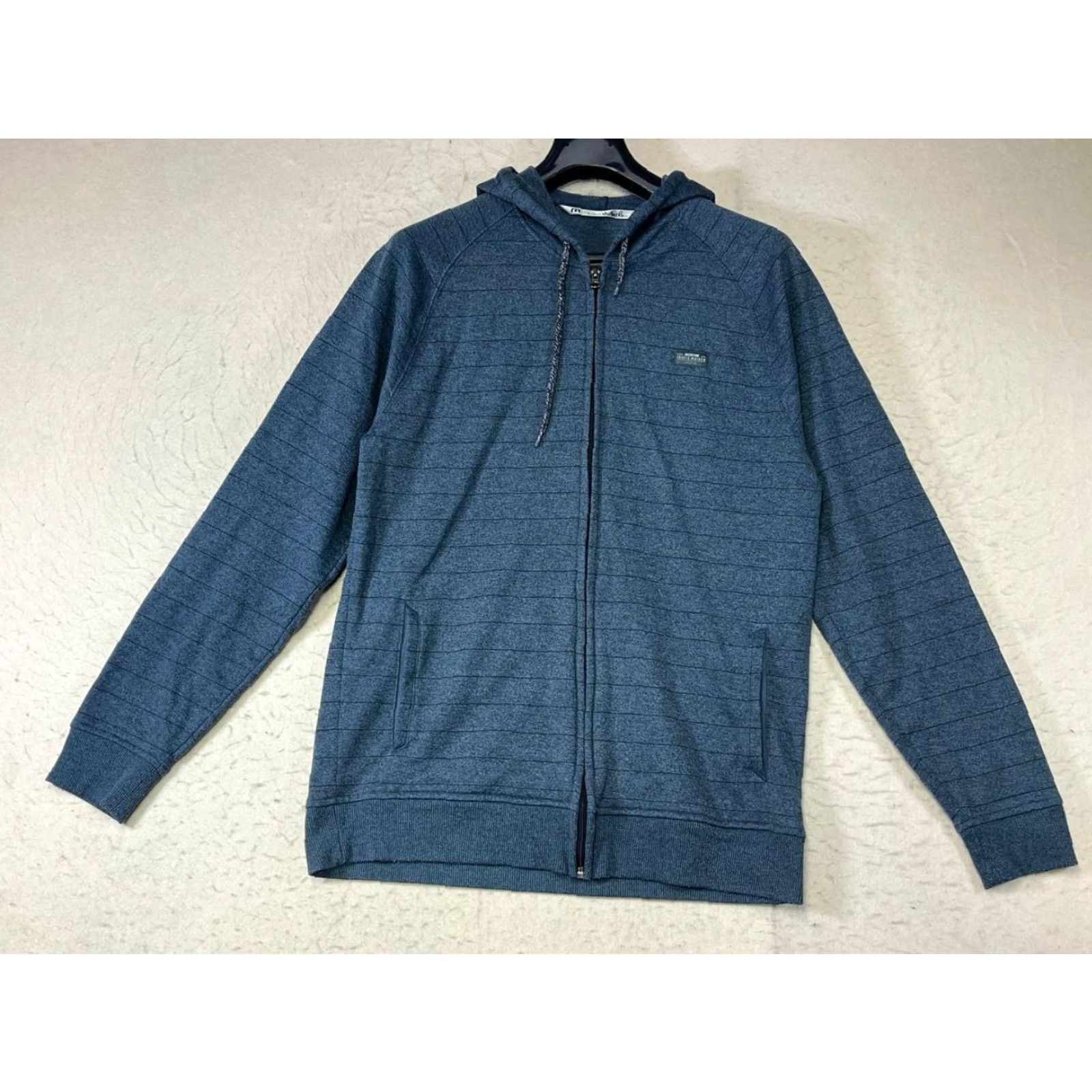 TravisMathew VINTAGE Travis Mathew Jacket Zip Hooded Sweatshirt Blue Men's Large See Stains Size US L / EU 52-54 / 3 - 2 Thumbnail