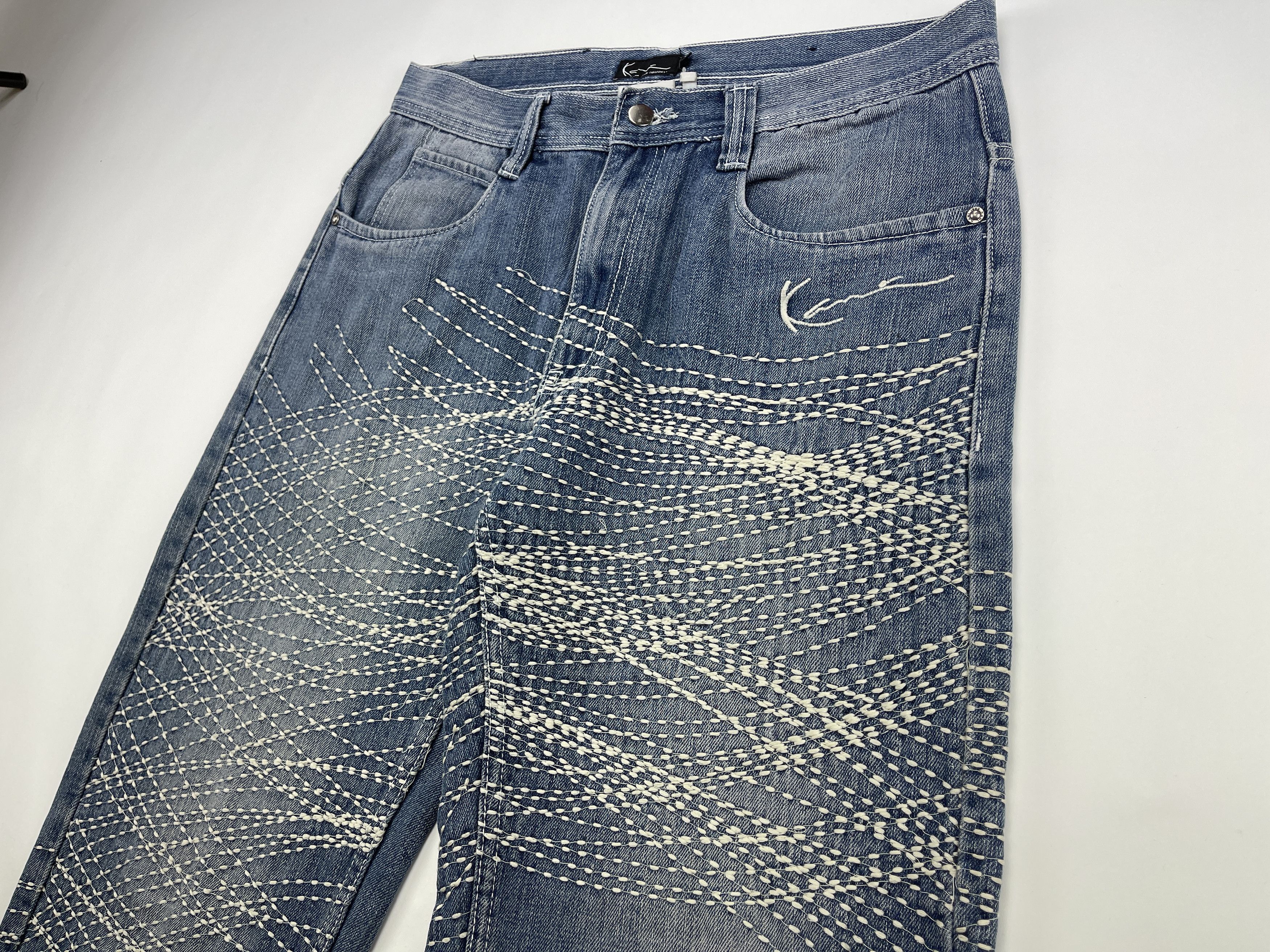 Karl Kani KARL KANI jeans, baggy, vintage Kani jeans, 90s hip hop W 34 Size US 34 / EU 50 - 11 Thumbnail