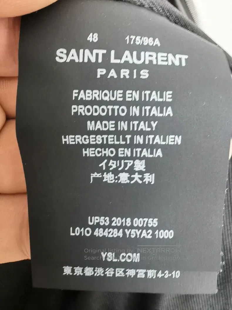 Saint Laurent Paris Saint Laurent Paris Solid Color Zip-Up Classic Long Sleeve Size US M / EU 48-50 / 2 - 8 Thumbnail