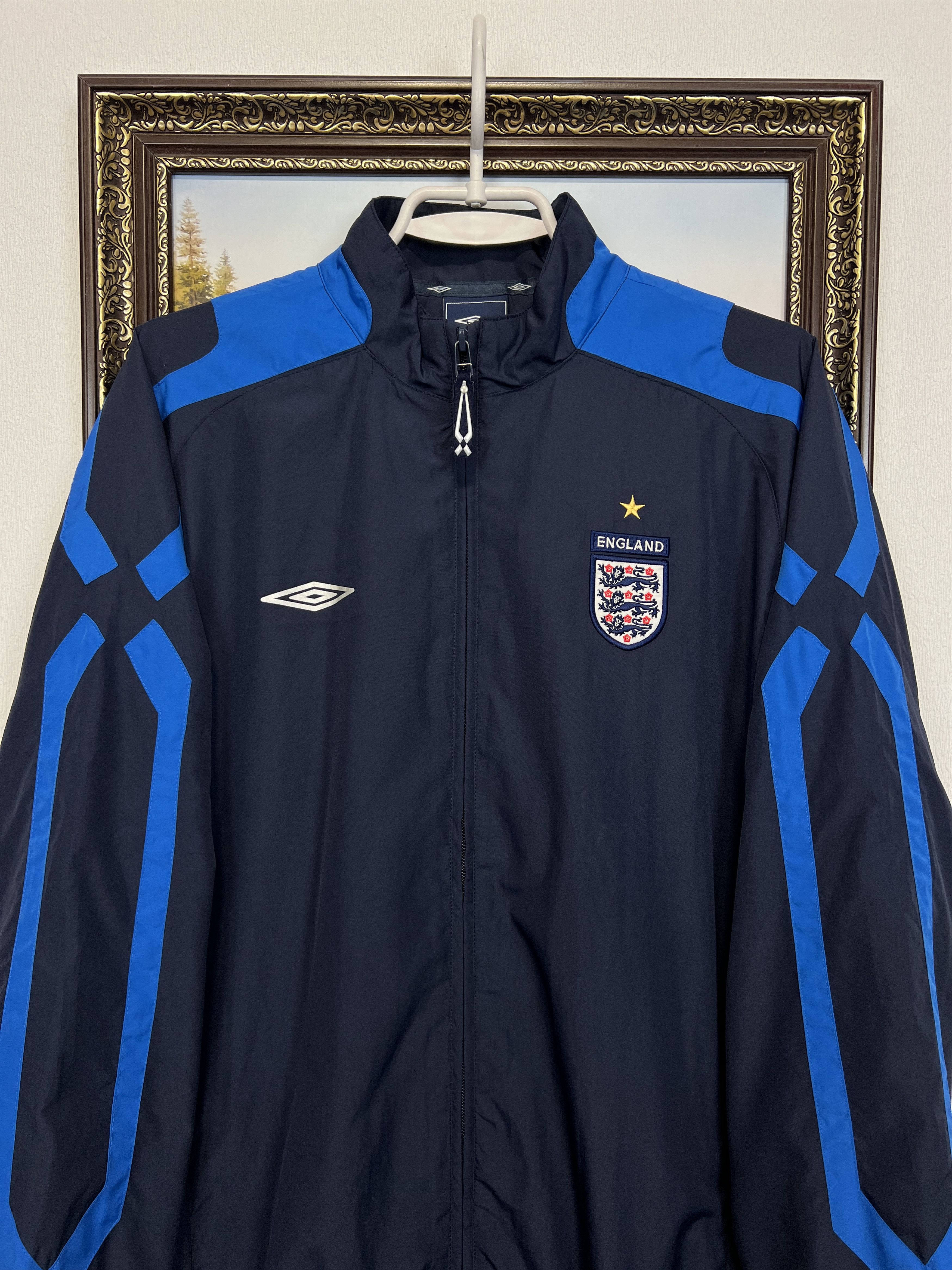 Umbro England Football Train Track Top Jacket National Team Rare Size US M / EU 48-50 / 2 - 2 Thumbnail
