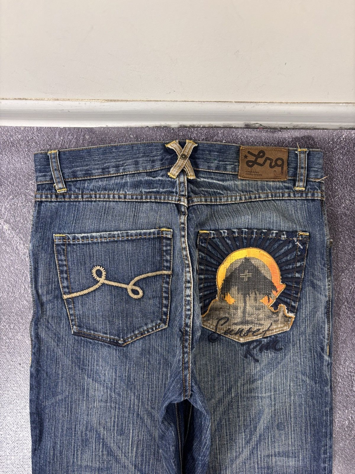 LRG Vintage Lifted Research Group LRG Blue Baggy Denim Jeans Size US 32 / EU 48 - 5 Thumbnail
