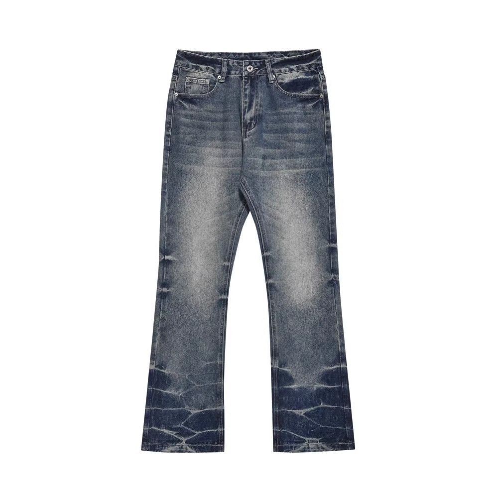Japanese Brand × Jean American retro tie-dye washed wide-leg bootcut jeans Size US 32 / EU 48 - 1 Thumbnail