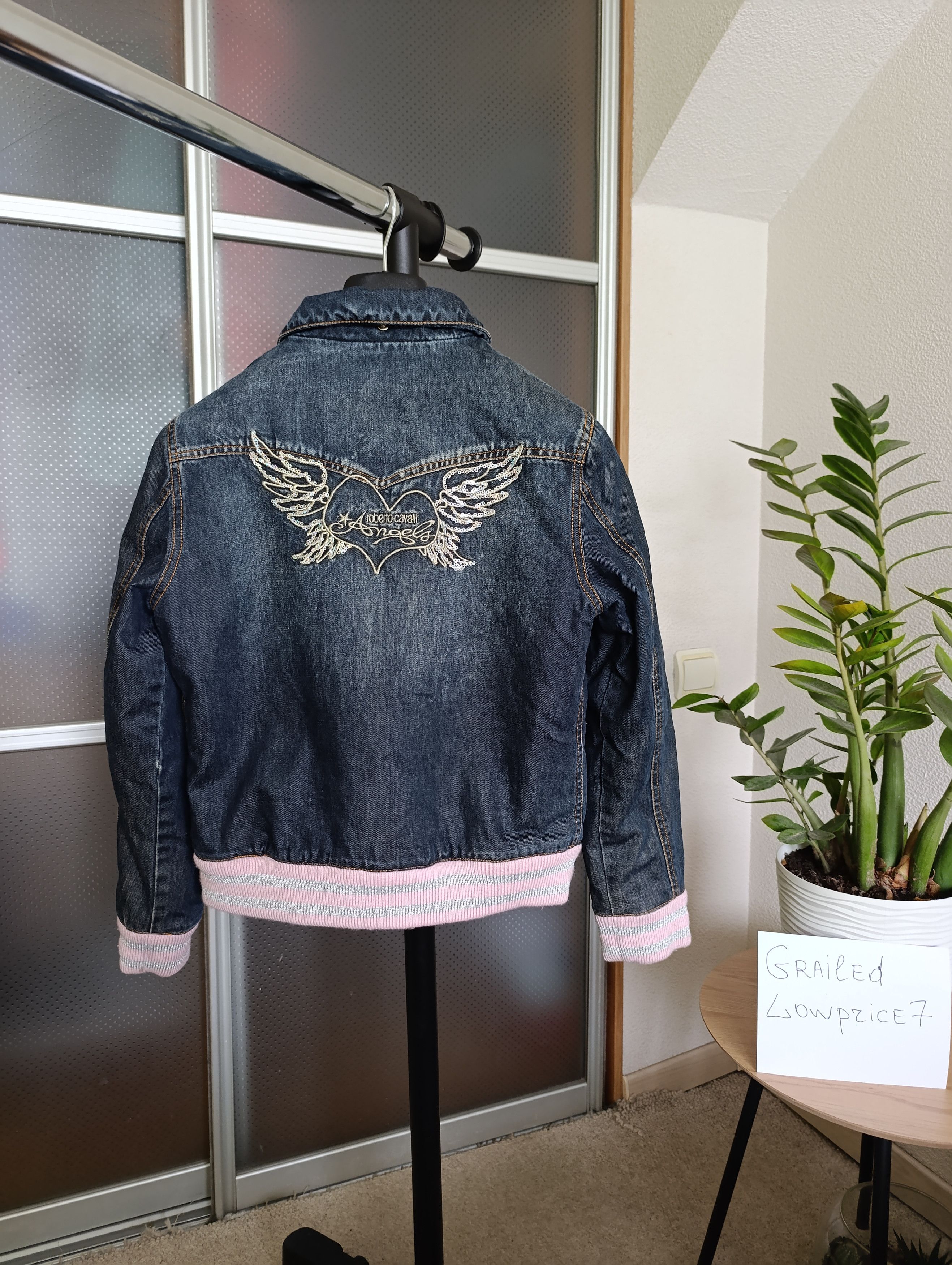 Roberto Cavalli ANGELS BY ROBERTO CAVALLI WOMEN'S INSULATED DENIM JACKET Size XS / US 0-2 / IT 36-38 - 4 Thumbnail