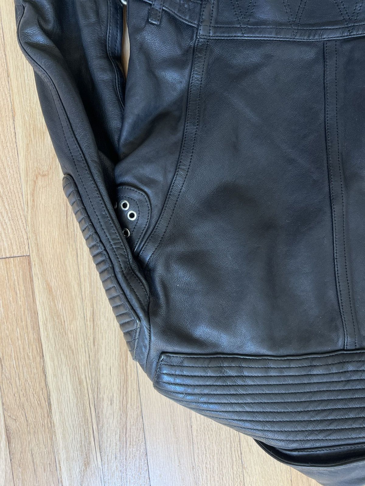 Burberry Prorsum Burberry Prorsum 2011 Leather Biker Jacket 38 Size S / US 4 / IT 40 - 13 Thumbnail