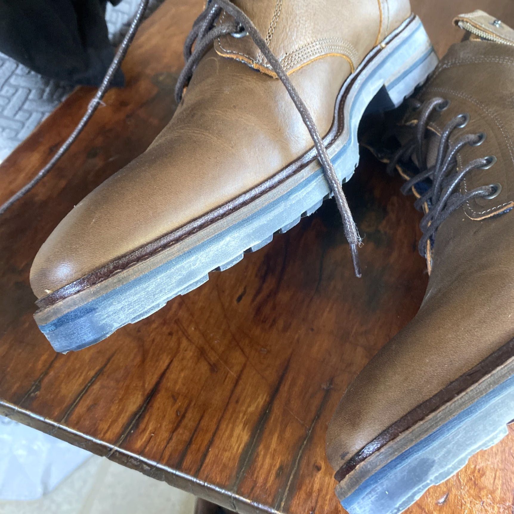 Steve Madden Steve Madden Mens Boots Leather Brown Size 13 Biker Boot Womens? Actually Men size 13 US 13 Leather Upper Outsole Brand New Size US 13 / EU 46 - 5 Thumbnail