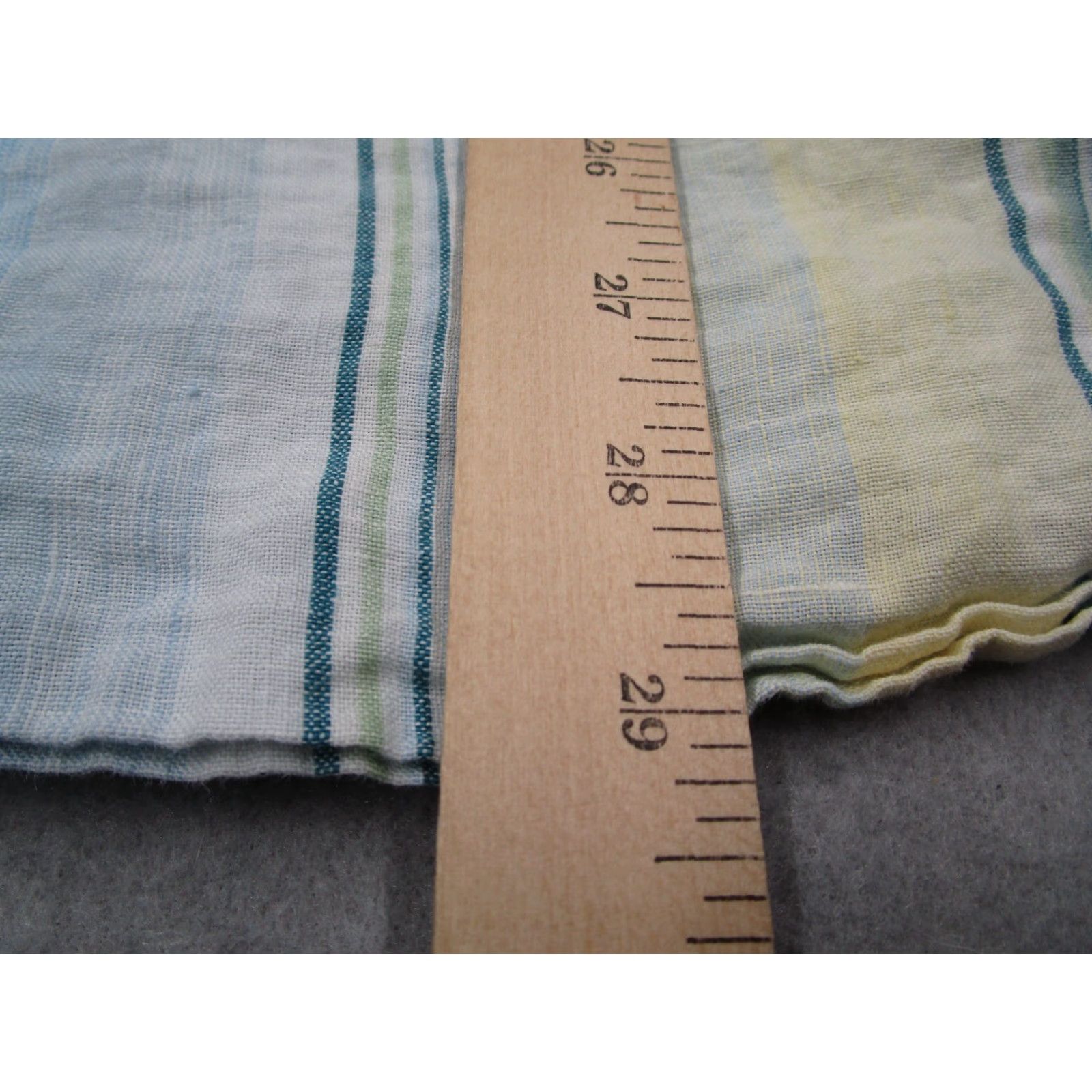 Tommy Bahama TOMMY BAHAMA INDIGO PALMS Mens Blue Green Striped Button-Up Long Sleeve Linen Shirt - Regular Medium - Travel Beach Classic Size US M / EU 48-50 / 2 - 7 Thumbnail