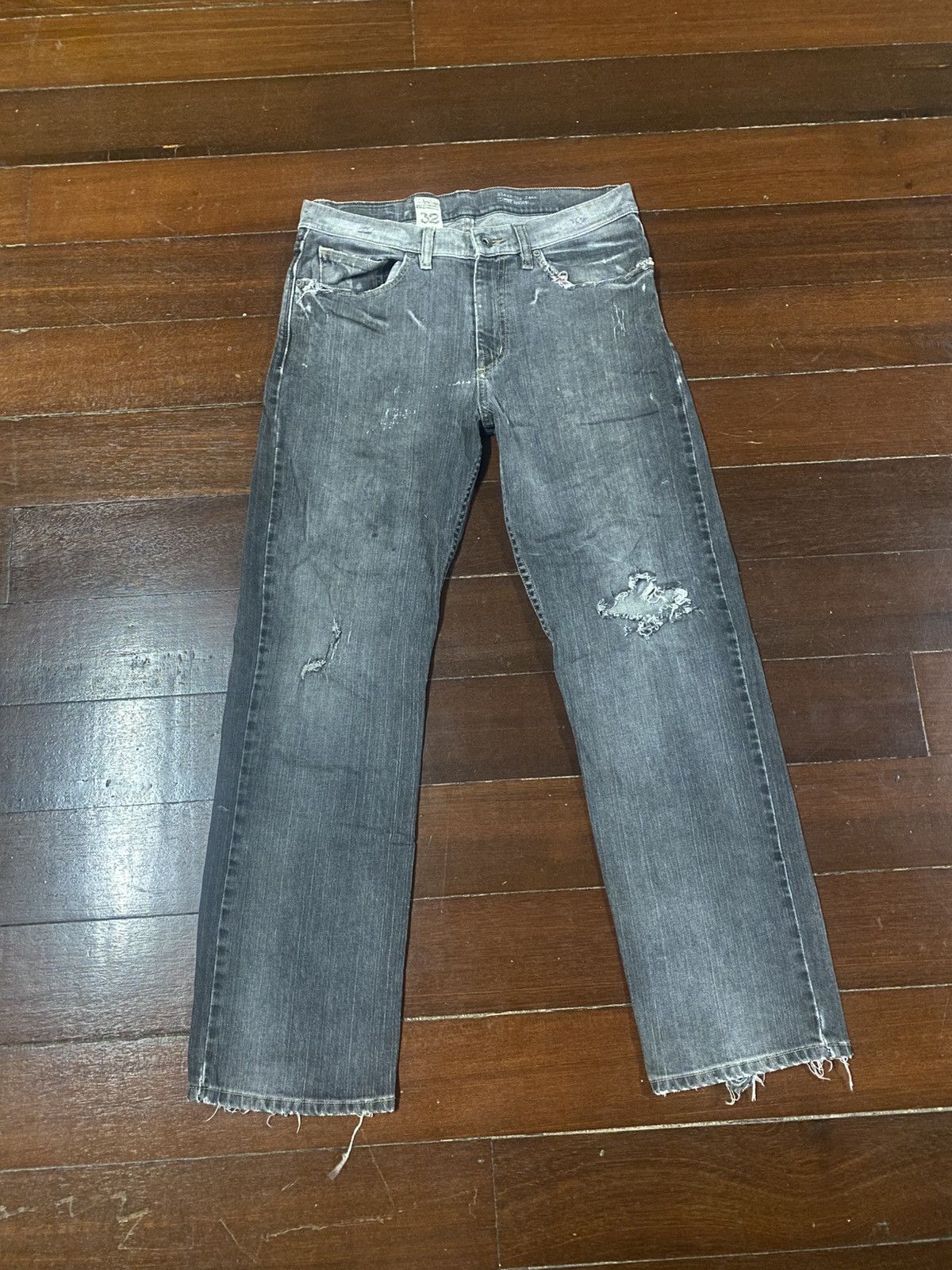 Volcom Vintage Volcom Stone Boardwear Denim Jeans distressed ripped Size US 35 - 1 Thumbnail