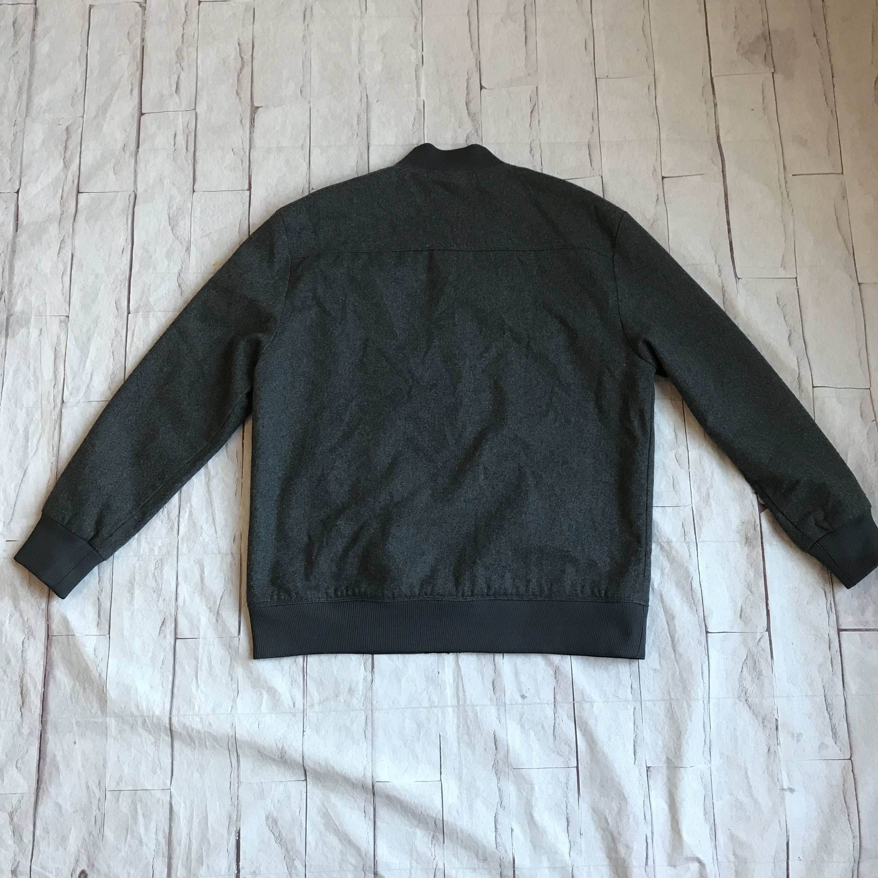 The Hundreds The Hundreds Men's Size XXL Varsity Jacket Wool Blend Grey Size US XXL / EU 58 / 5 - 2 Thumbnail