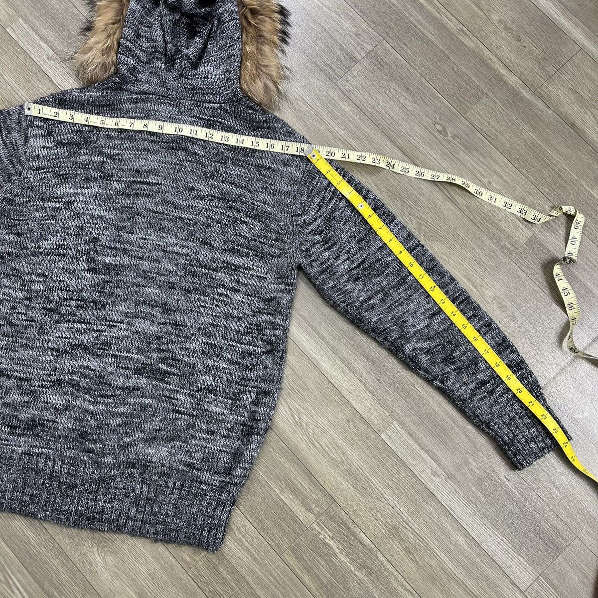 PPFM 2000s PPFM Fur Knitwear Fur Hoodie Gothic Punk Lgb Style Y2K Size US M / EU 48-50 / 2 - 21 Thumbnail