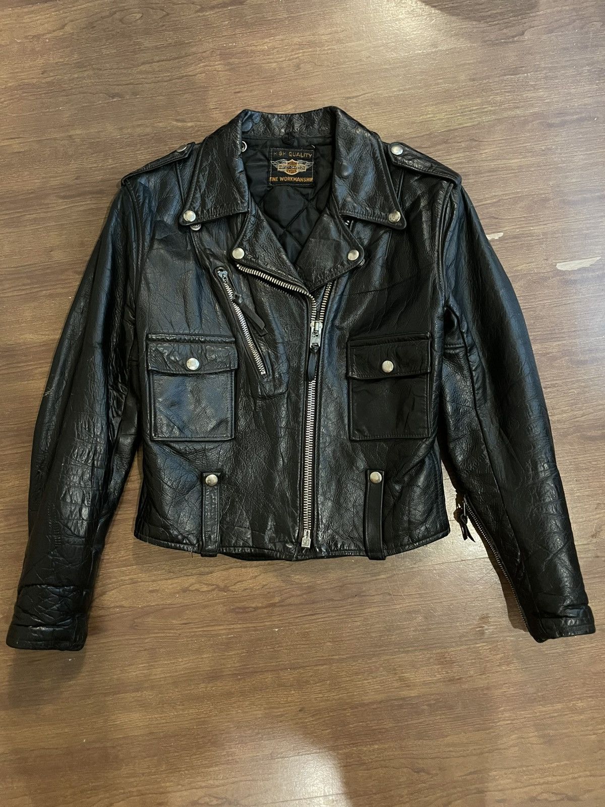 Harley Davidson × Vintage Vintage Harley Davidson HD "royal queen" leather jacket M Size M / US 6-8 / IT 42-44 - 1 Thumbnail