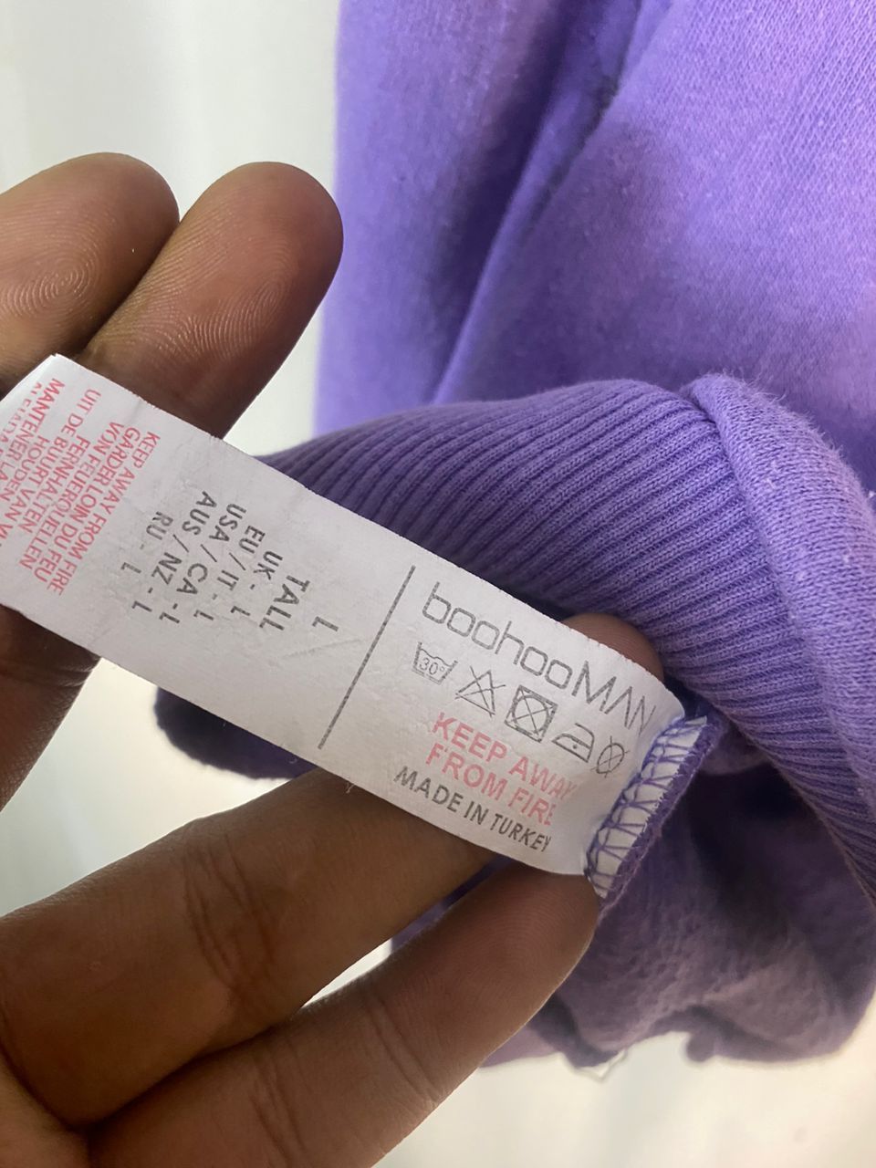 Boohoo Unisex🔥Boohooman printed baggy hoodie Size US L / EU 52-54 / 3 - 5 Thumbnail