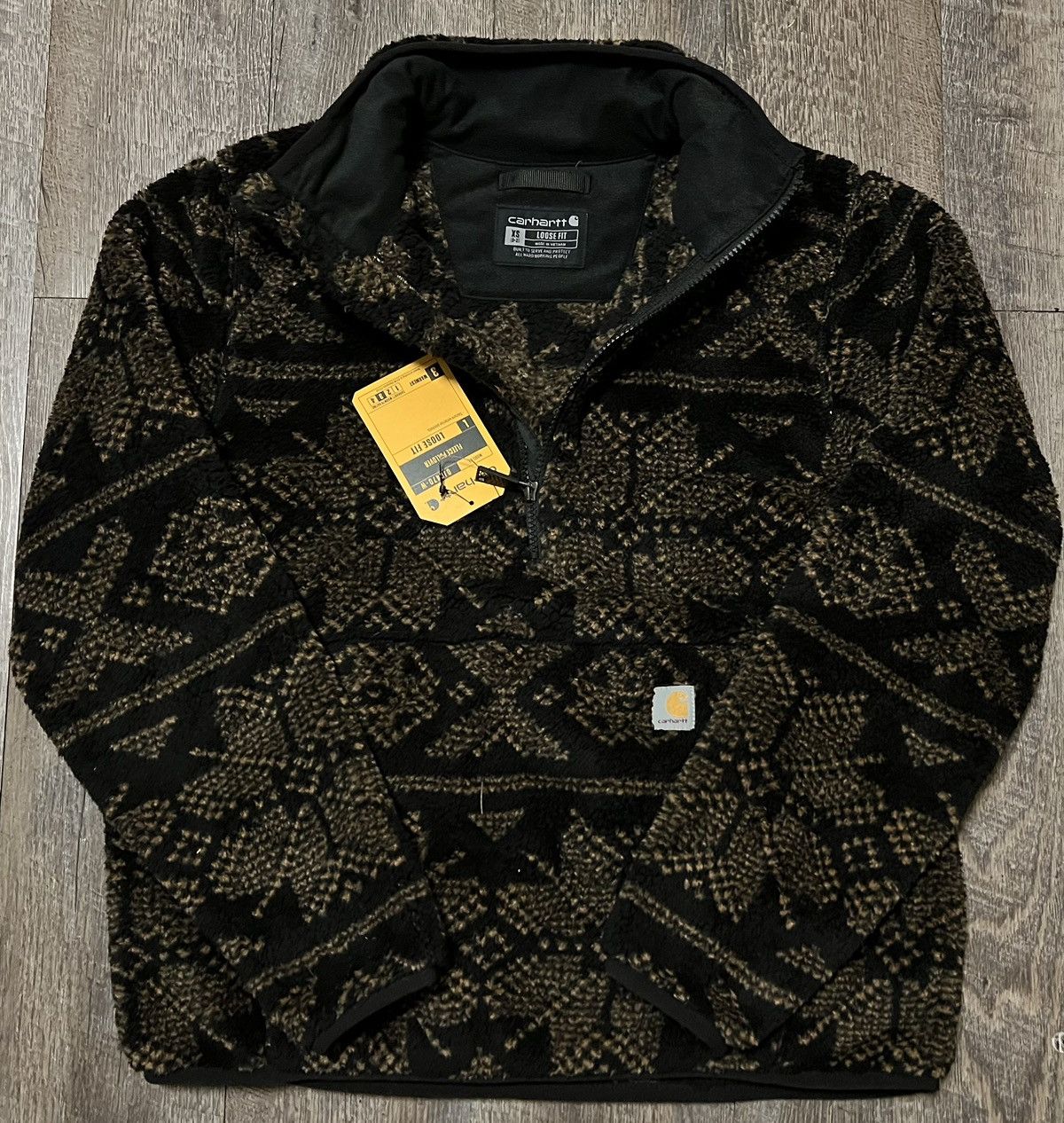 Carhartt Carhartt Aztec Snowflake Fleece Quarter Zip Pullover Sweater Size XS / US 0-2 / IT 36-38 - 4 Thumbnail
