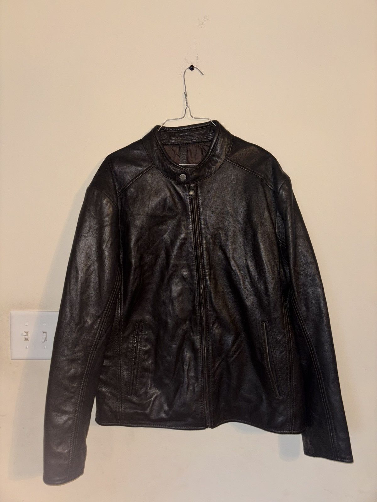 Other Andrew Marc Large Leather Jacket Size US L / EU 52-54 / 3 - 2 Thumbnail