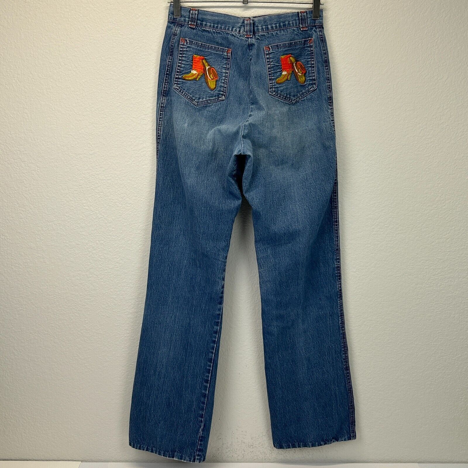 Vintage Vintage 80s Cowgirl Denim Jeans Cowboy Womens Juniors Size 1 Size 26" / US 2 / IT 38 - 3 Thumbnail