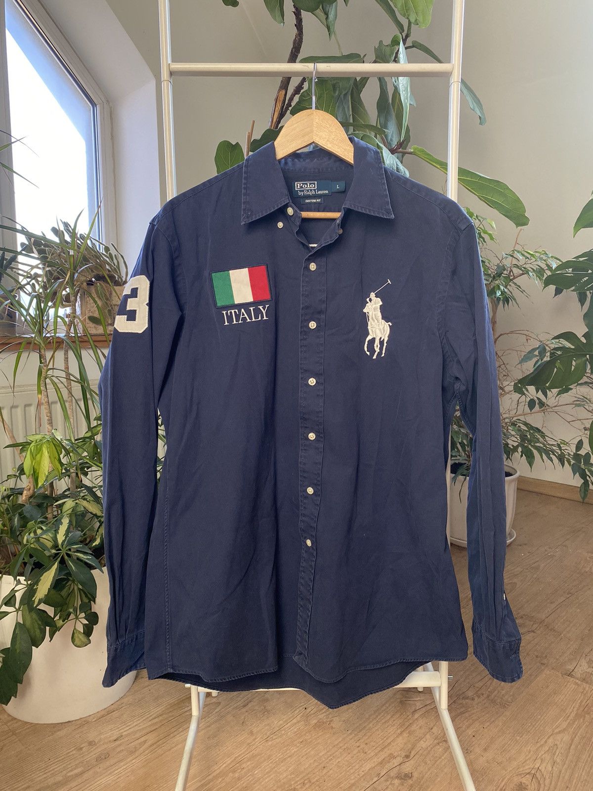 Ralph Lauren × Vintage VINTAGE RALPH LAUREN BIG PONY ITALY SHIRT Y2K Size US L / EU 52-54 / 3 - 1 Thumbnail
