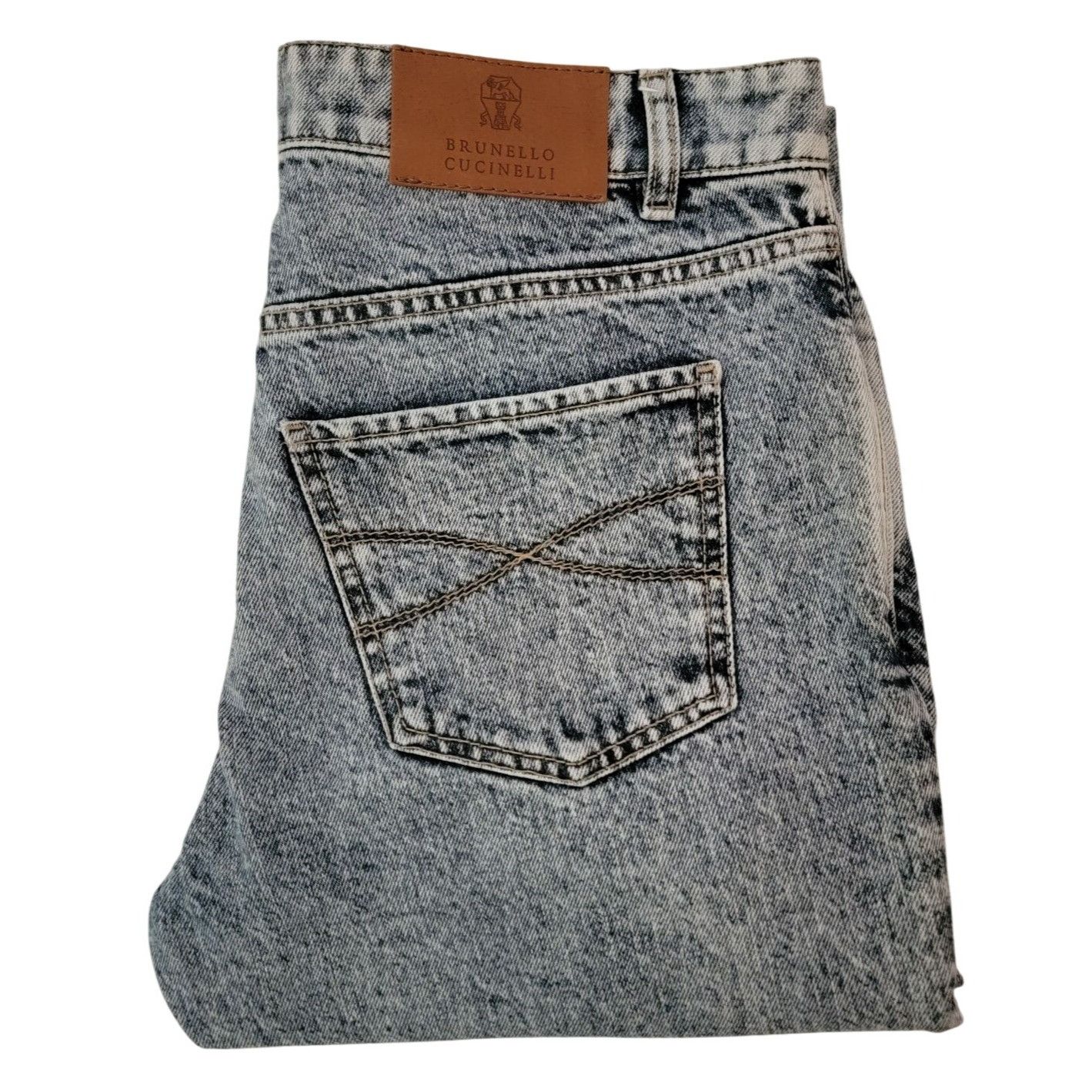 Brunello Cucinelli Brunello Cucinelli Men’s Acid Wash Jeans - Size IT 46 (US 32 Size US 32 / EU 48 - 1 Thumbnail