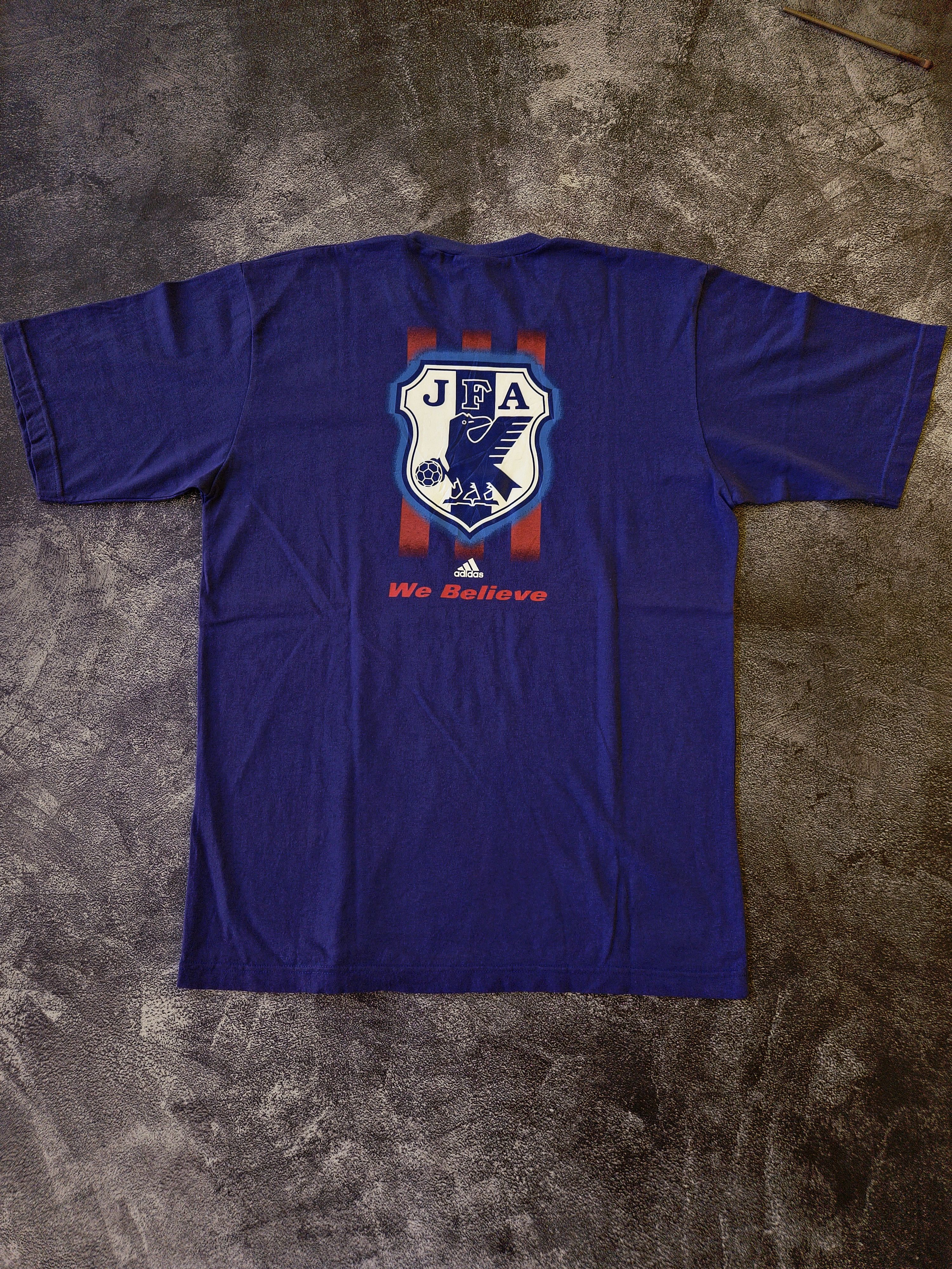 Adidas × Japanese Brand × Vintage Vintage Adidas Japan T-Shirt "We Believe" 2000s Size L Size US L / EU 52-54 / 3 - 8 Thumbnail