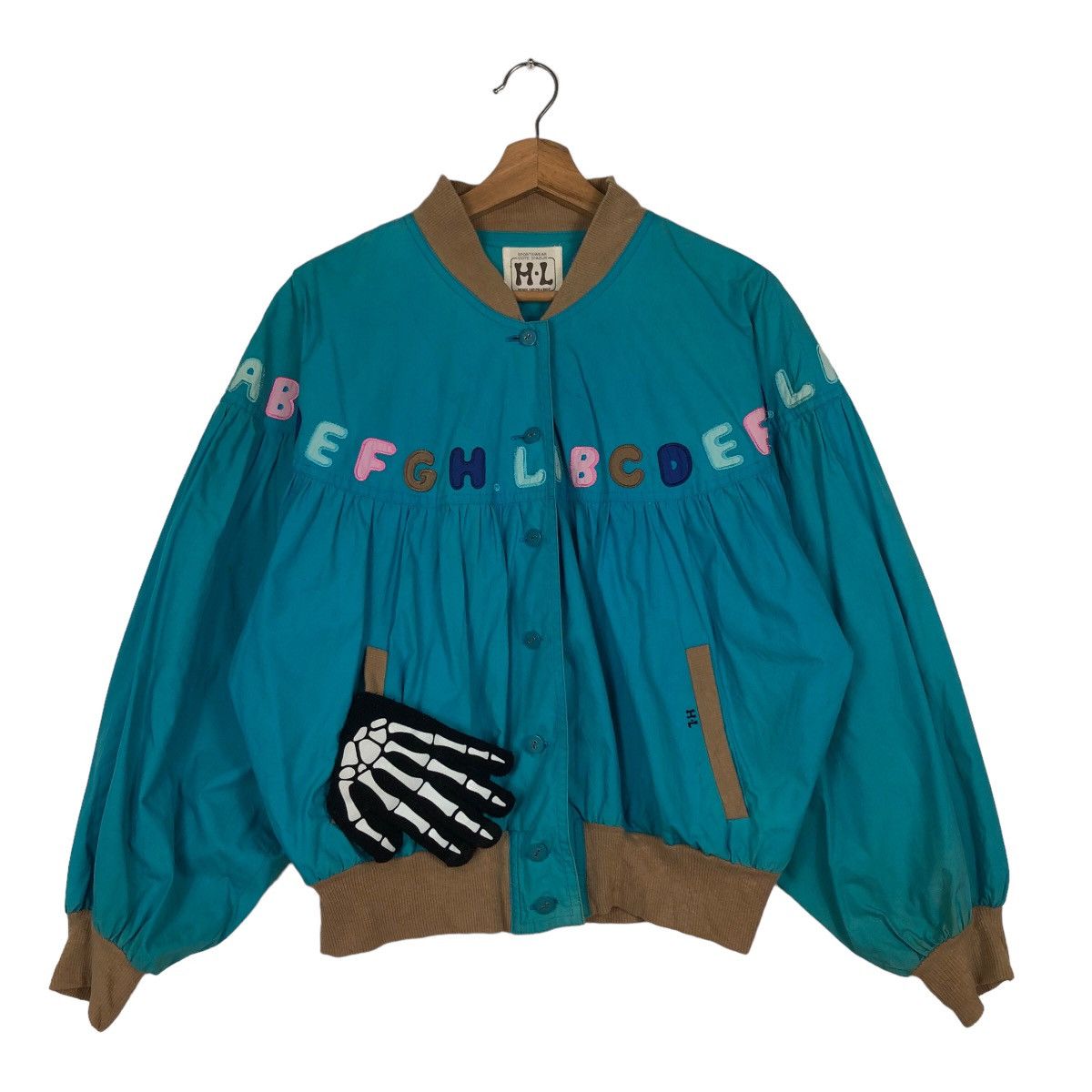 Japanese Brand 🔥Vintage Bomber Jacket Cartoon Big Logo Henri Luc Chapuis Size US M / EU 48-50 / 2 - 2 Thumbnail