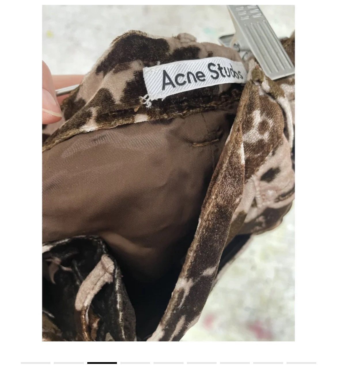 Acne Studios Acne Studios Velvet mini skirt Size 26" / US 2 / IT 38 - 3 Thumbnail
