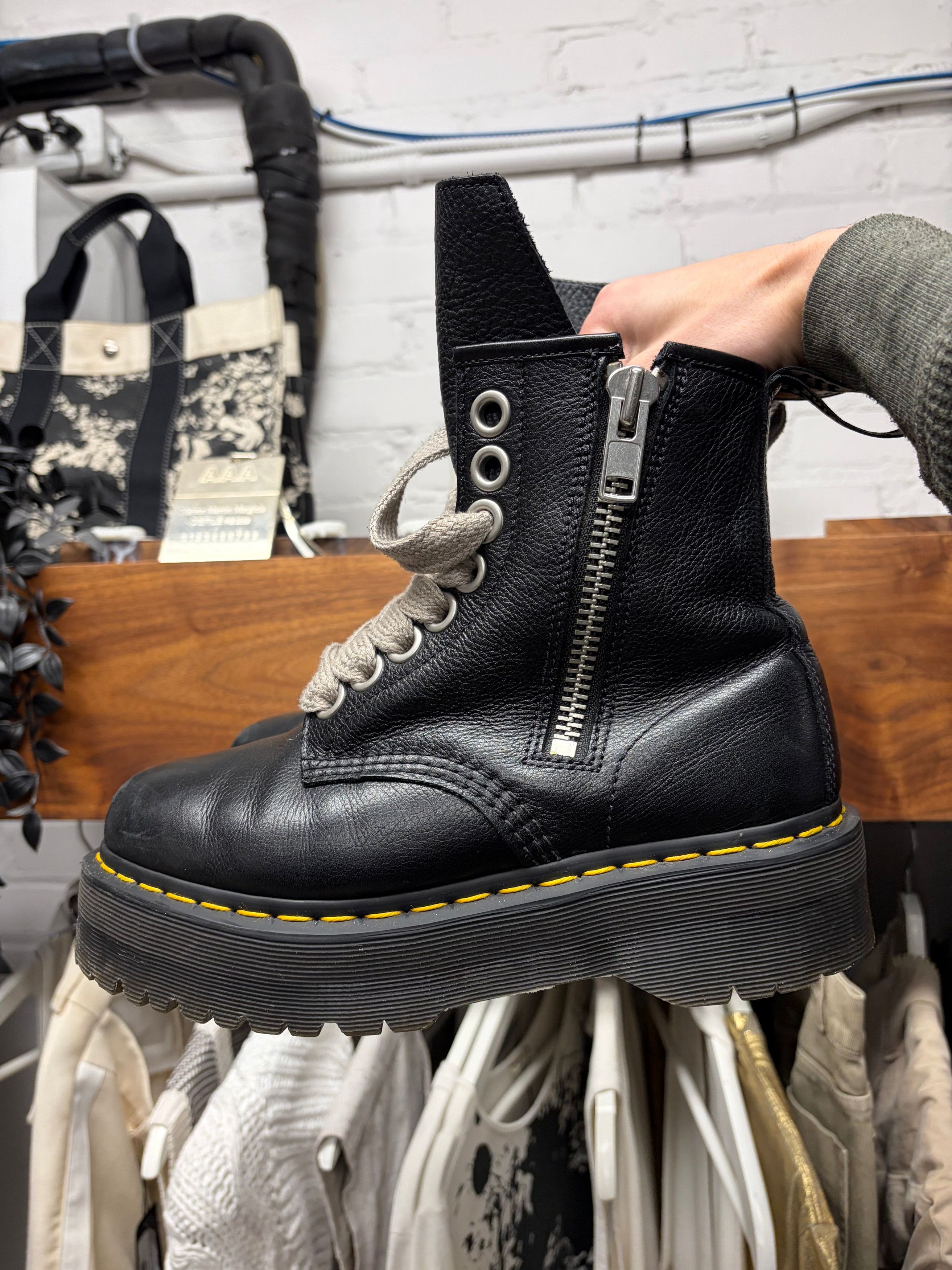 Dr. Martens × Rick Owens 1460 RICK OWENS Megalace Leather Platform