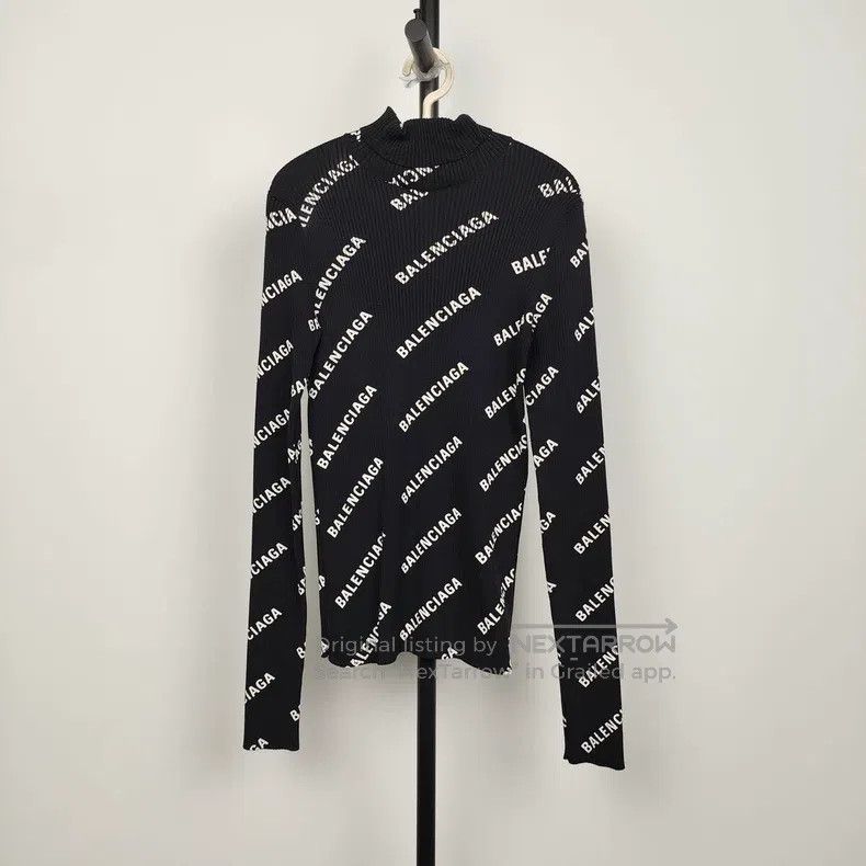Balenciaga Balenciaga Long Sleeve Knit Top Size US S / EU 44-46 / 1 - 2 Thumbnail