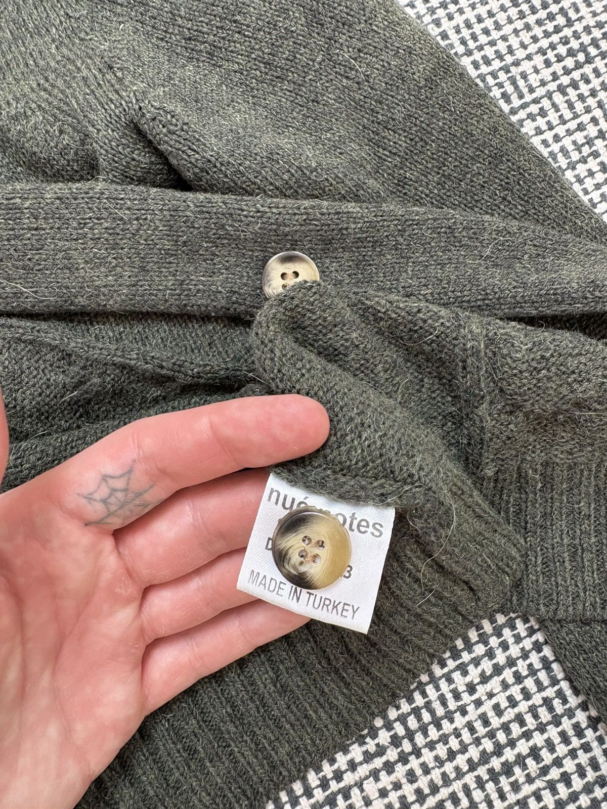 Other Nue notes merino wool cable knit bottle green cozy cardigan Size S / US 4 / IT 40 - 5 Thumbnail
