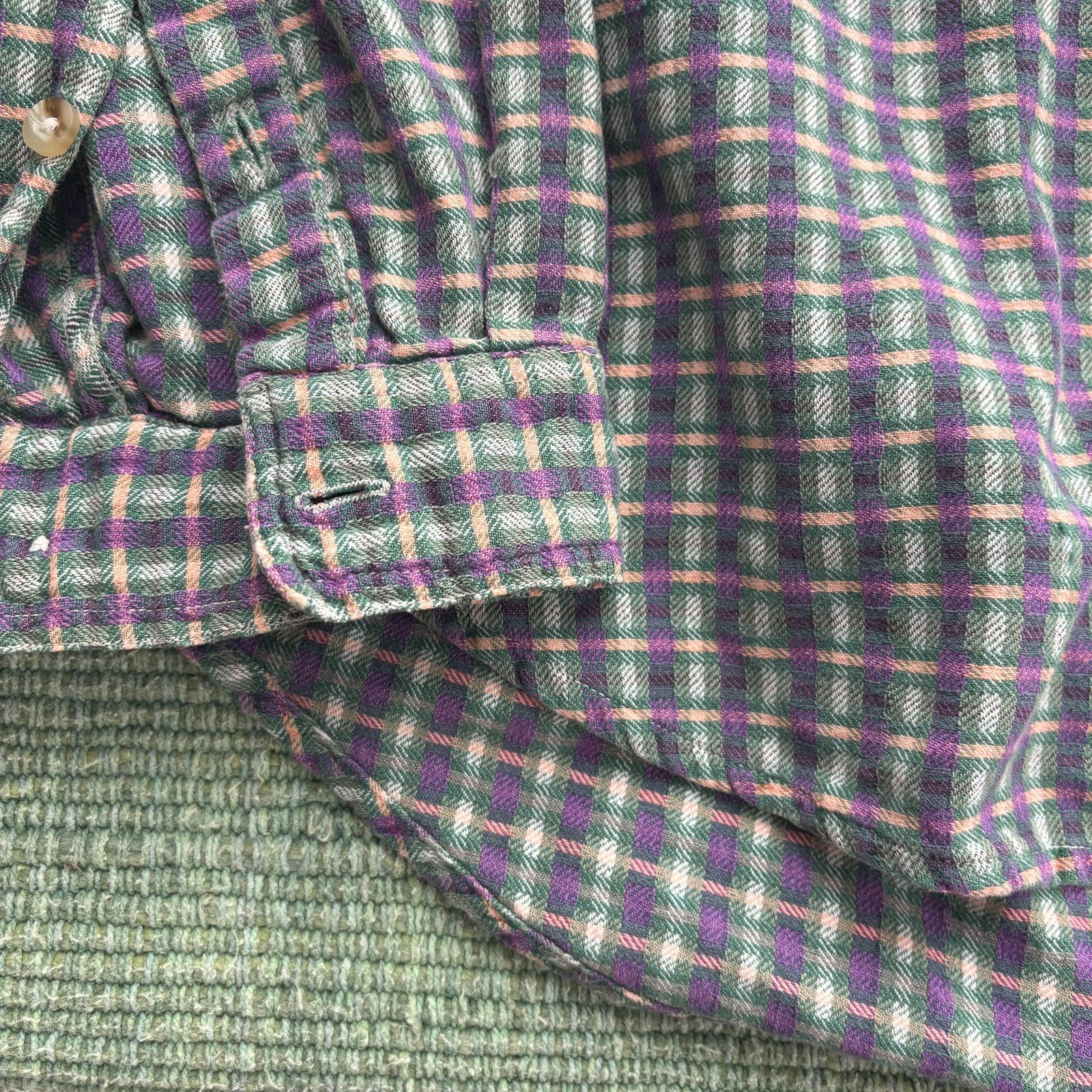 Royal Robbins Vintage 1990s Royal Robbins cotton plaid gray flannel Size US L / EU 52-54 / 3 - 6 Thumbnail