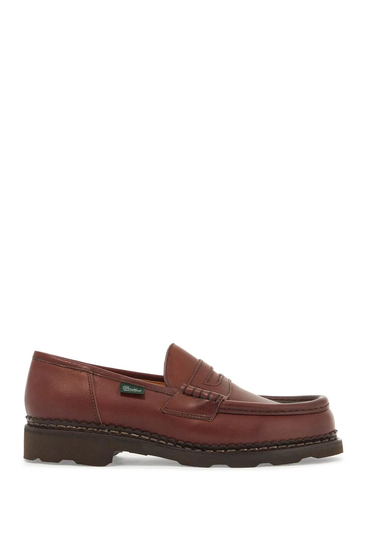 o1s22i1n1224 Leather Orsay Moccasins in Marroon