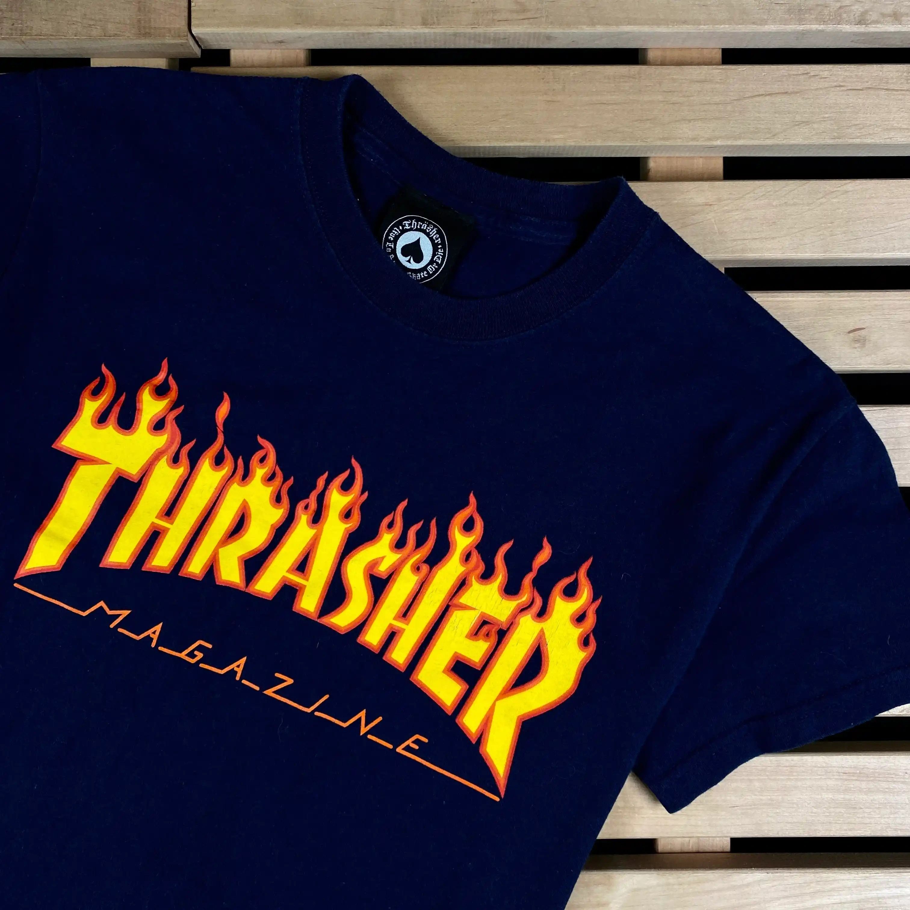 Band Tees × Thrasher Men’s T-Shirt Thrasher Magazine Vintage Size S Size US S / EU 44-46 / 1 - 2 Thumbnail