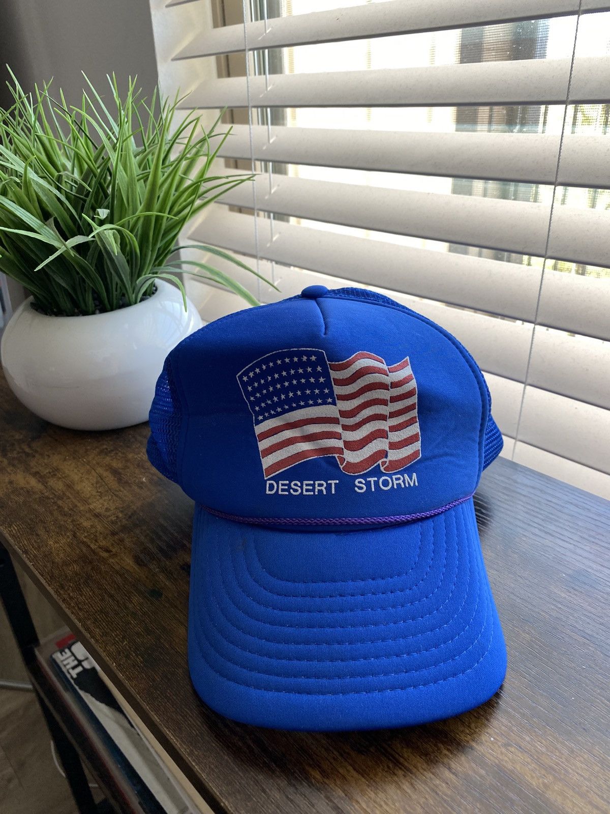Vintage Vintage 80s Desert Storm Trucker Hat Size ONE SIZE - 1 Thumbnail