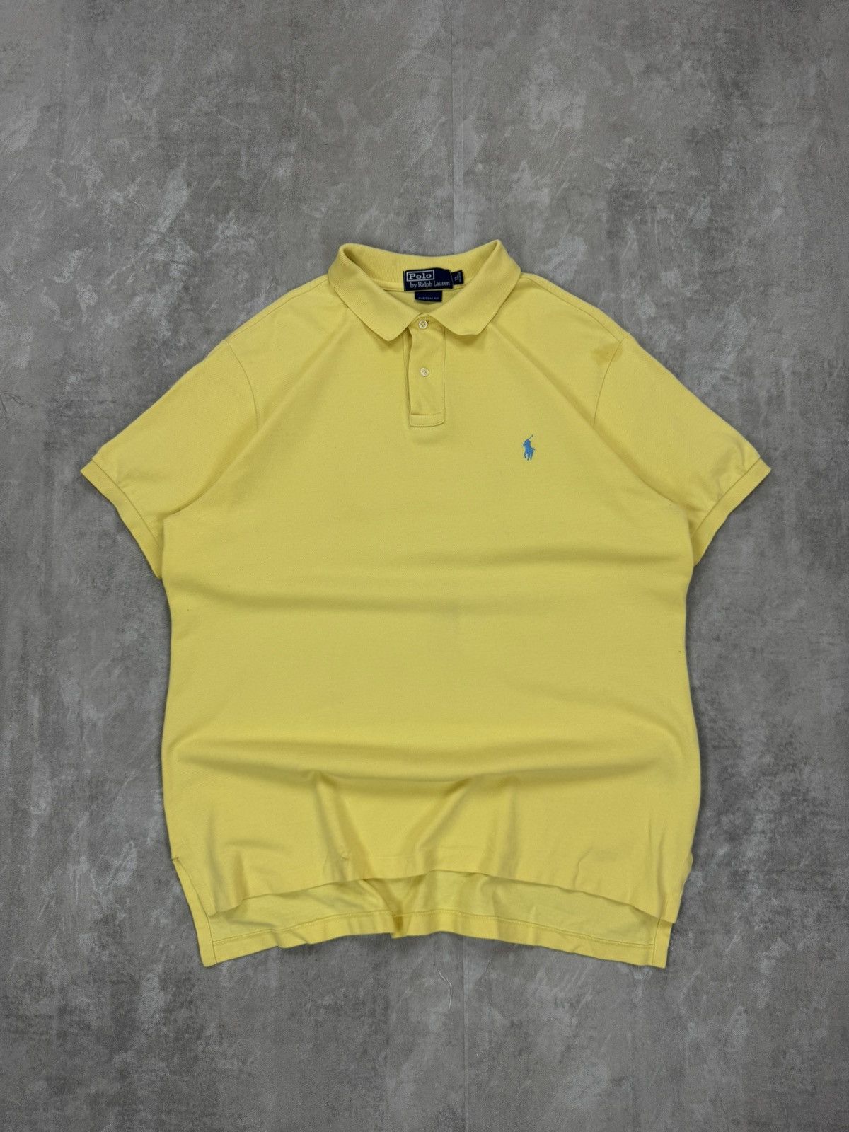 Polo Ralph Lauren Vintage Polo Ralph Lauren Yellow custom fit polo shirt Size US XL / EU 56 / 4 - 1 Thumbnail