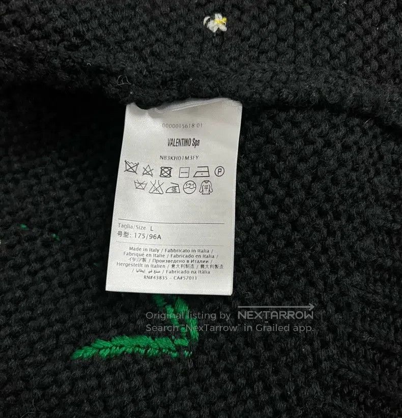 Valentino Valentino Embroidered cardigan knitted jacket Size L / US 10 / IT 46 - 3 Thumbnail