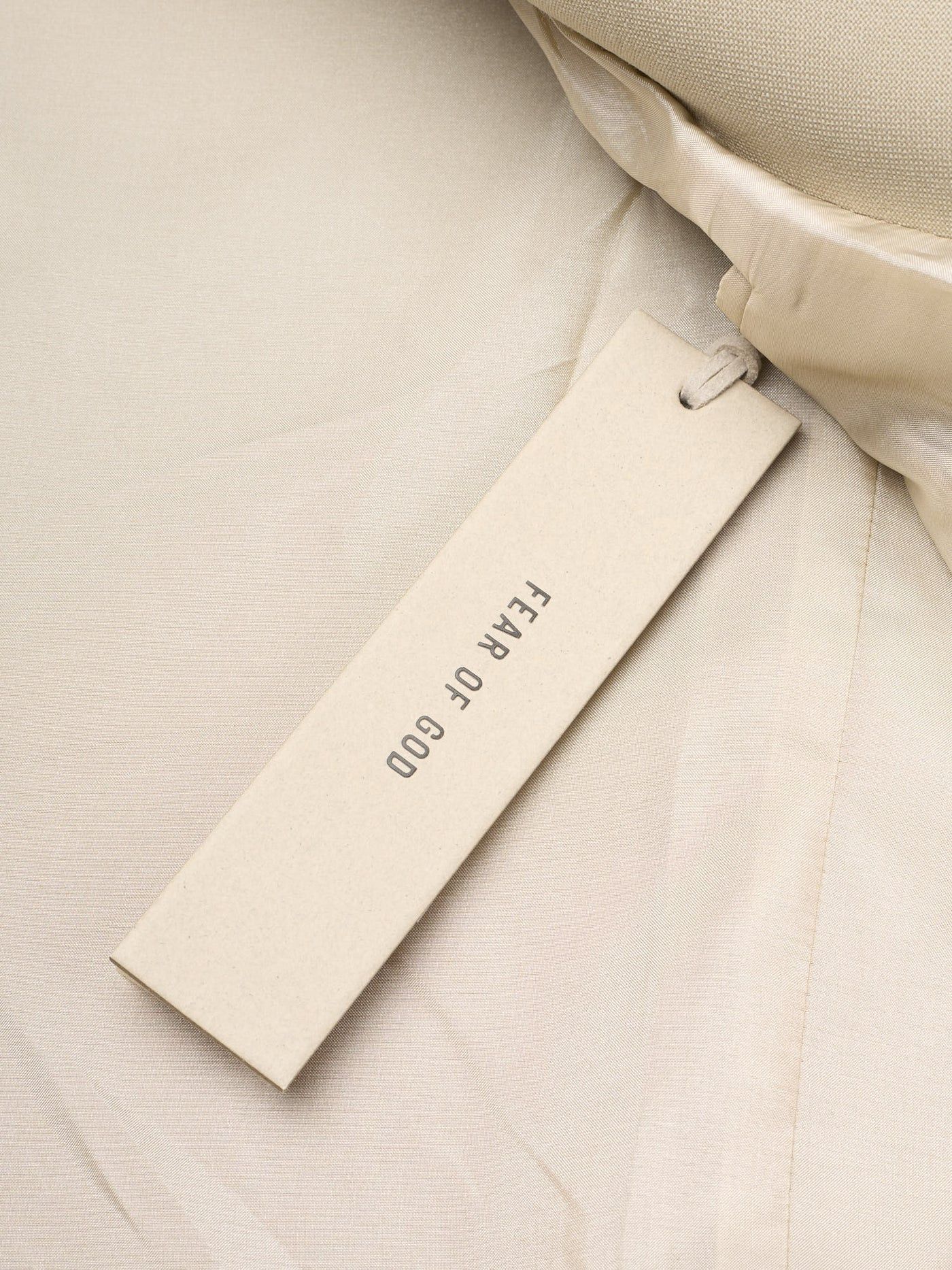 Fear of God FEAR OF GOD Beige Eternal Virgin Wool Lapelless Jacket Size 40R - 8 Thumbnail