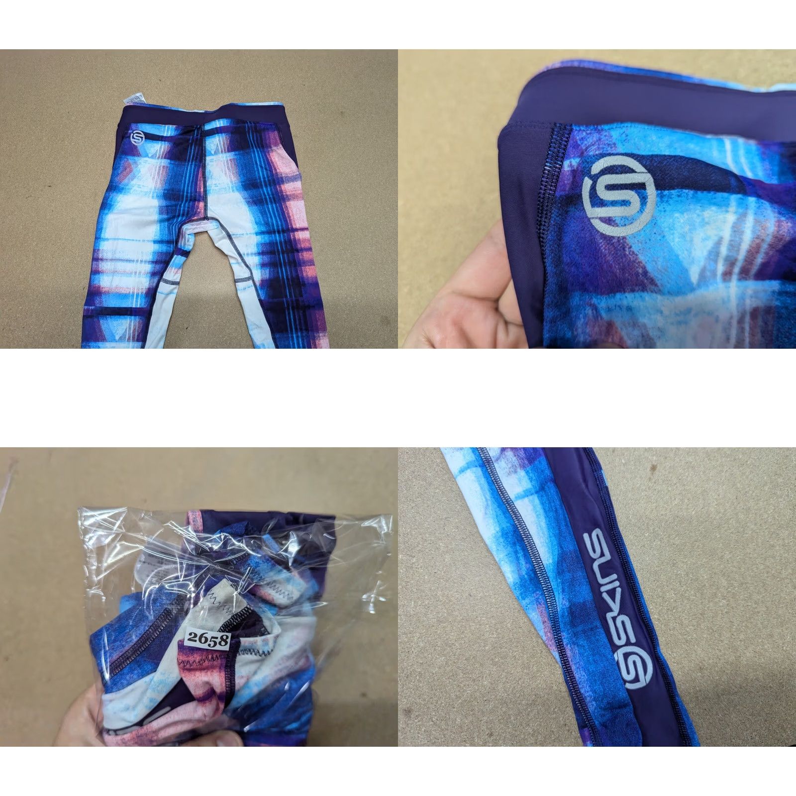 Vintage Skins A200 Women's Tights Size S Stretch Ladies Sport Pants Athletic Size 28" / US 6 / IT 42 - 8 Thumbnail