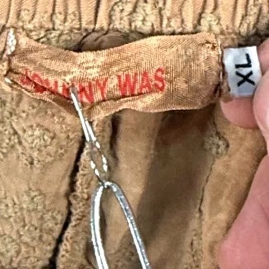 Johnny Was VINTAGE Johnny Was Breccia Jogger Pant XL Peaches Copper Embroidered Cargo P61618-9 NWT Size 40" / US 18 - 5 Thumbnail