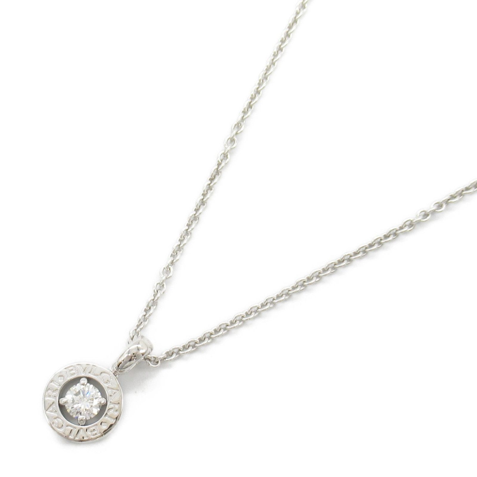 Bvlgari Bvlgari Bvlgari Bvlgari Au750 Diamond Necklace Metal Necklace Size ONE SIZE - 1 Thumbnail