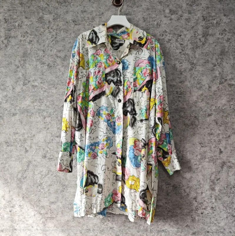 Chanel Chanel Colorful Cotton Women's Shirt 0089 Size L / US 10 / IT 46 - 1 Thumbnail