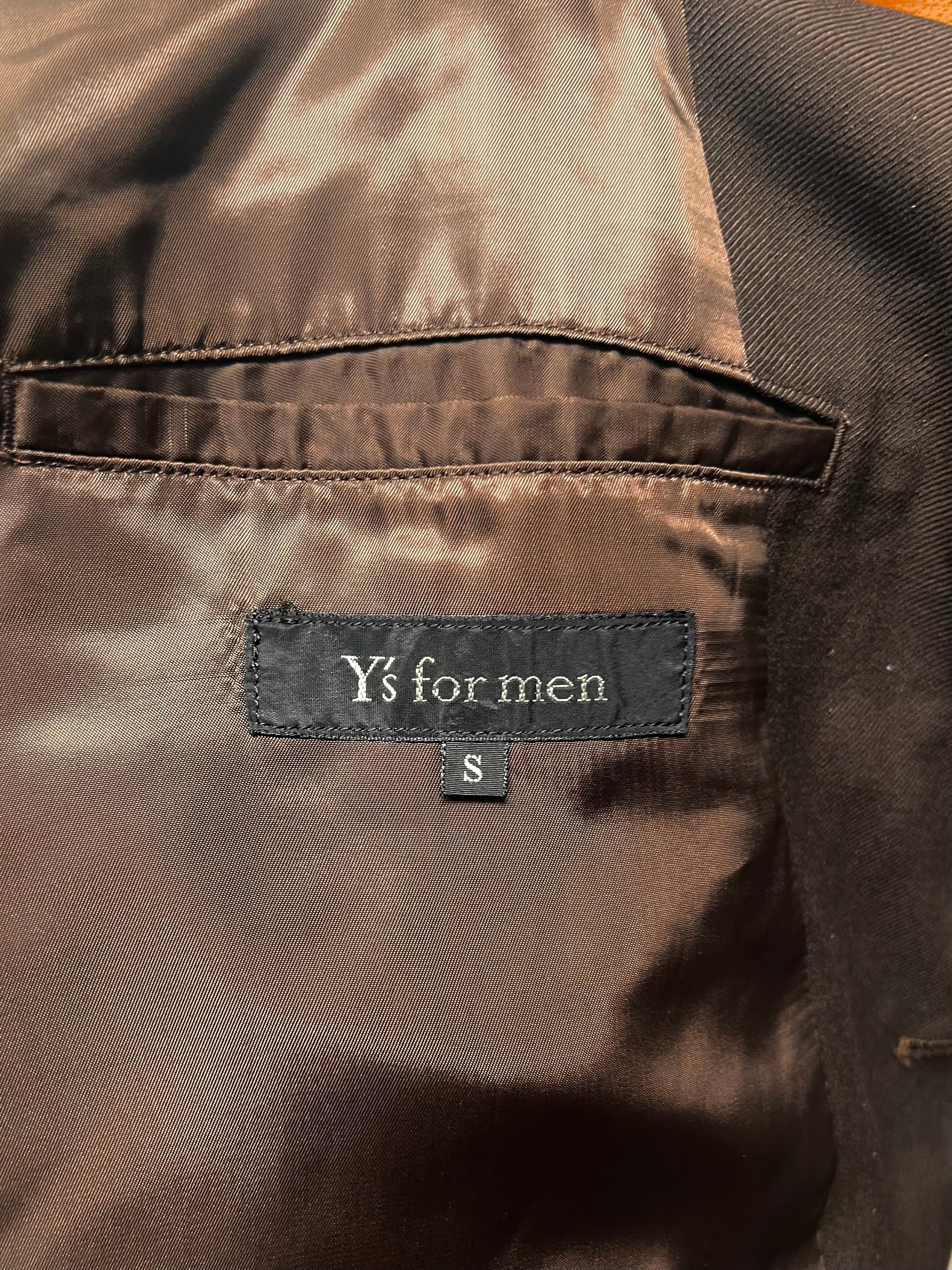 Yohji Yamamoto 90s Y’s for Men Brown ‘Exposed Button’ Blazer Size 36R - 5 Thumbnail