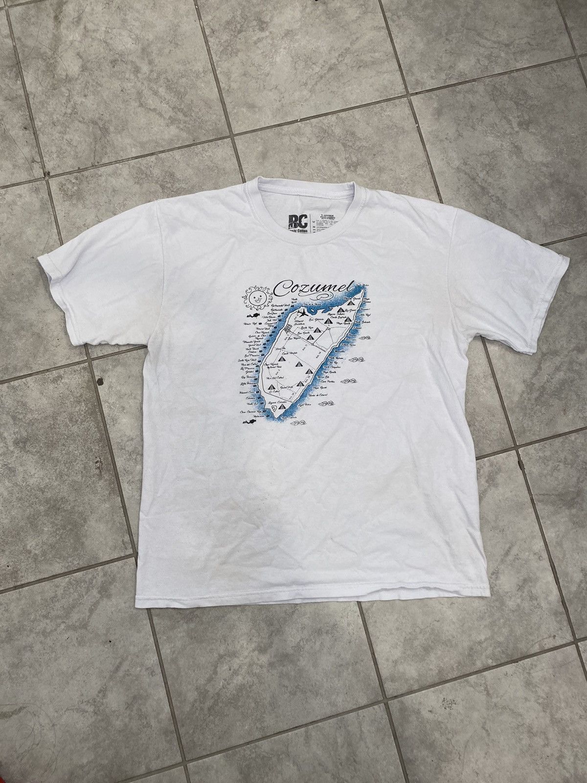 Other × Vintage 00s’Cozumel Mexico “Map” Tee Size US L / EU 52-54 / 3 - 1 Thumbnail