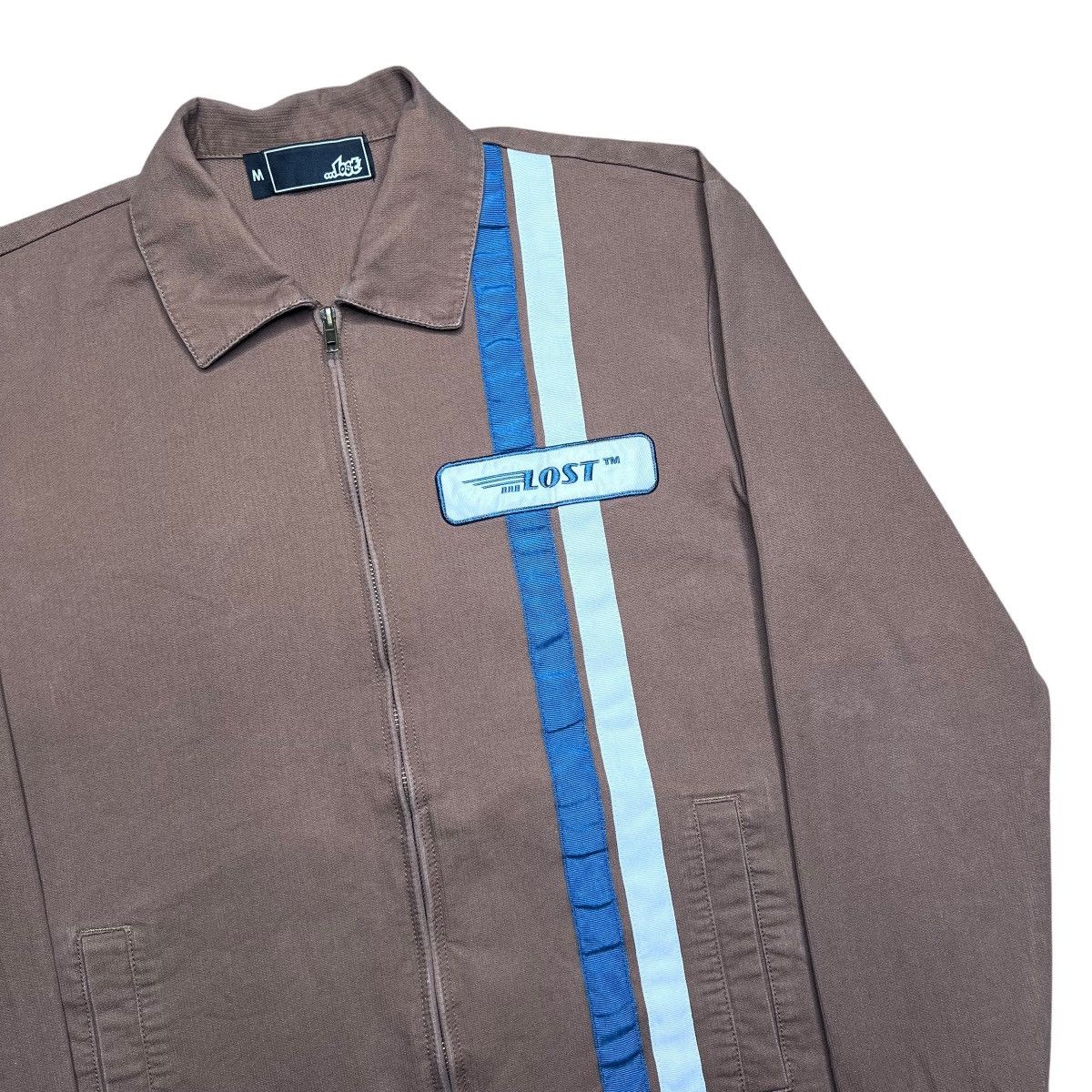 Lost Enterprises Lost Enterprises Zip Up Goodtime Canvas Brown Jacket Sz M Size US M / EU 48-50 / 2 - 19 Thumbnail