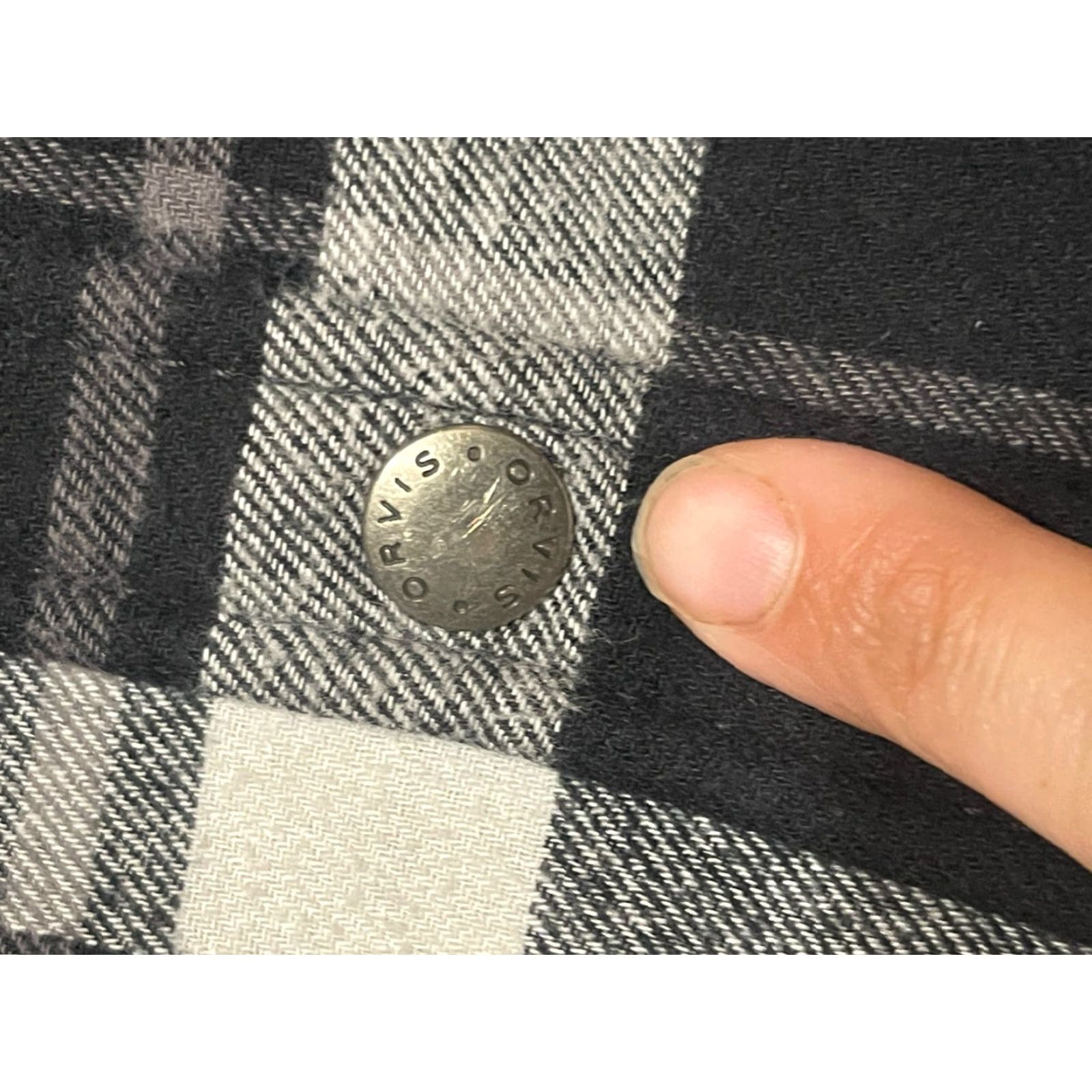 Orvis VINTAGE Orvis Shirt Women’s Size Medium Black White Plaid Button Up Jacket Size M / US 6-8 / IT 42-44 - 5 Thumbnail