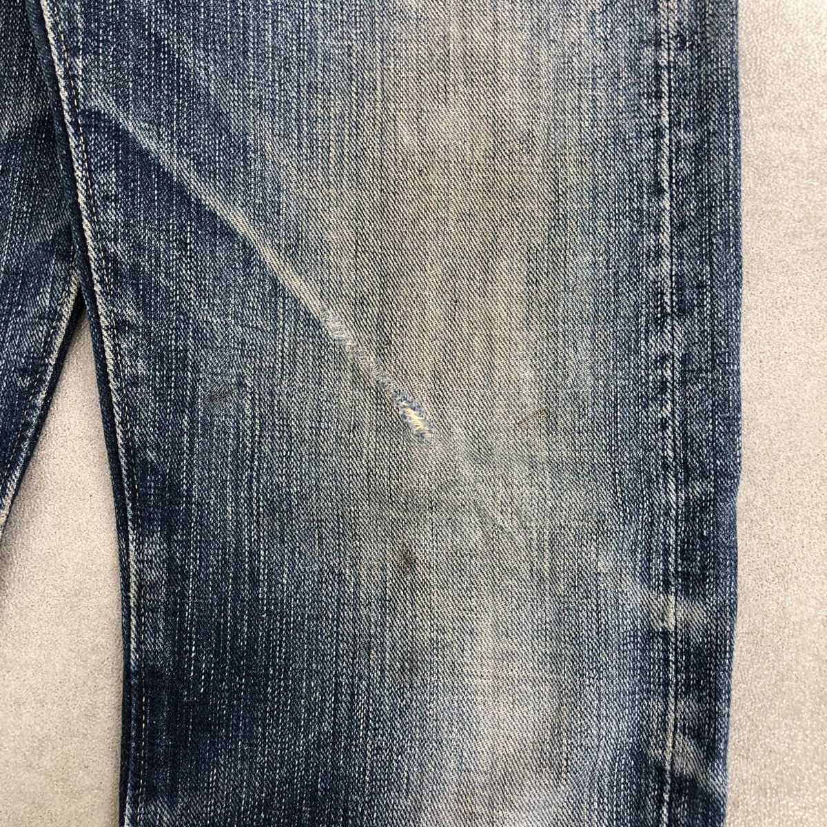 Japanese Brand × Sugar Cane 🇯🇵 Vintage Sugar Cane Onikiwa Distressed Faded Selvedge Jeans Size US 27 - 5 Thumbnail