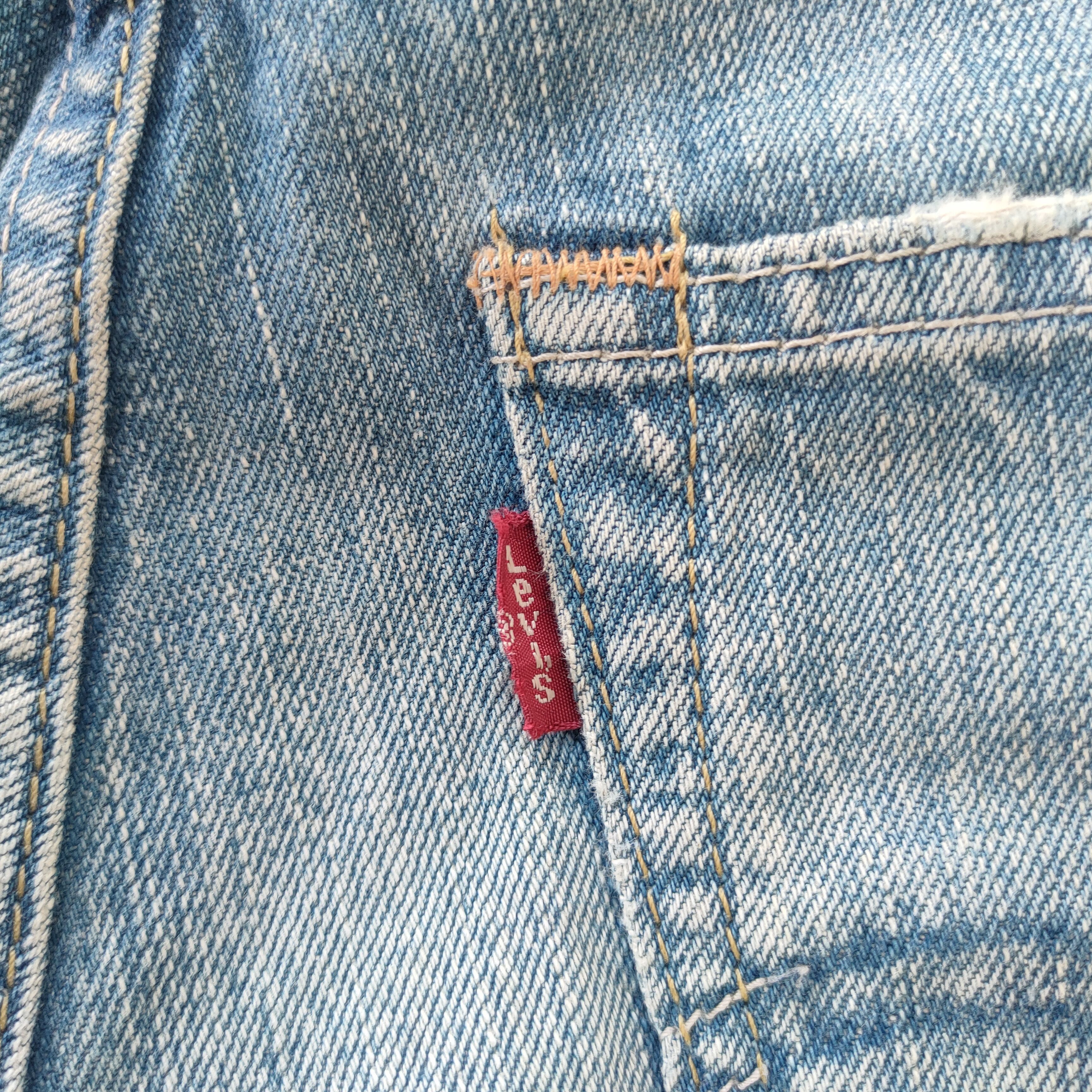 Levi's Vintage Clothing # LEVIS 502 VINTAGE FADED RIPPED JEANS DENIM PANTS Size US 30 / EU 46 - 13 Thumbnail