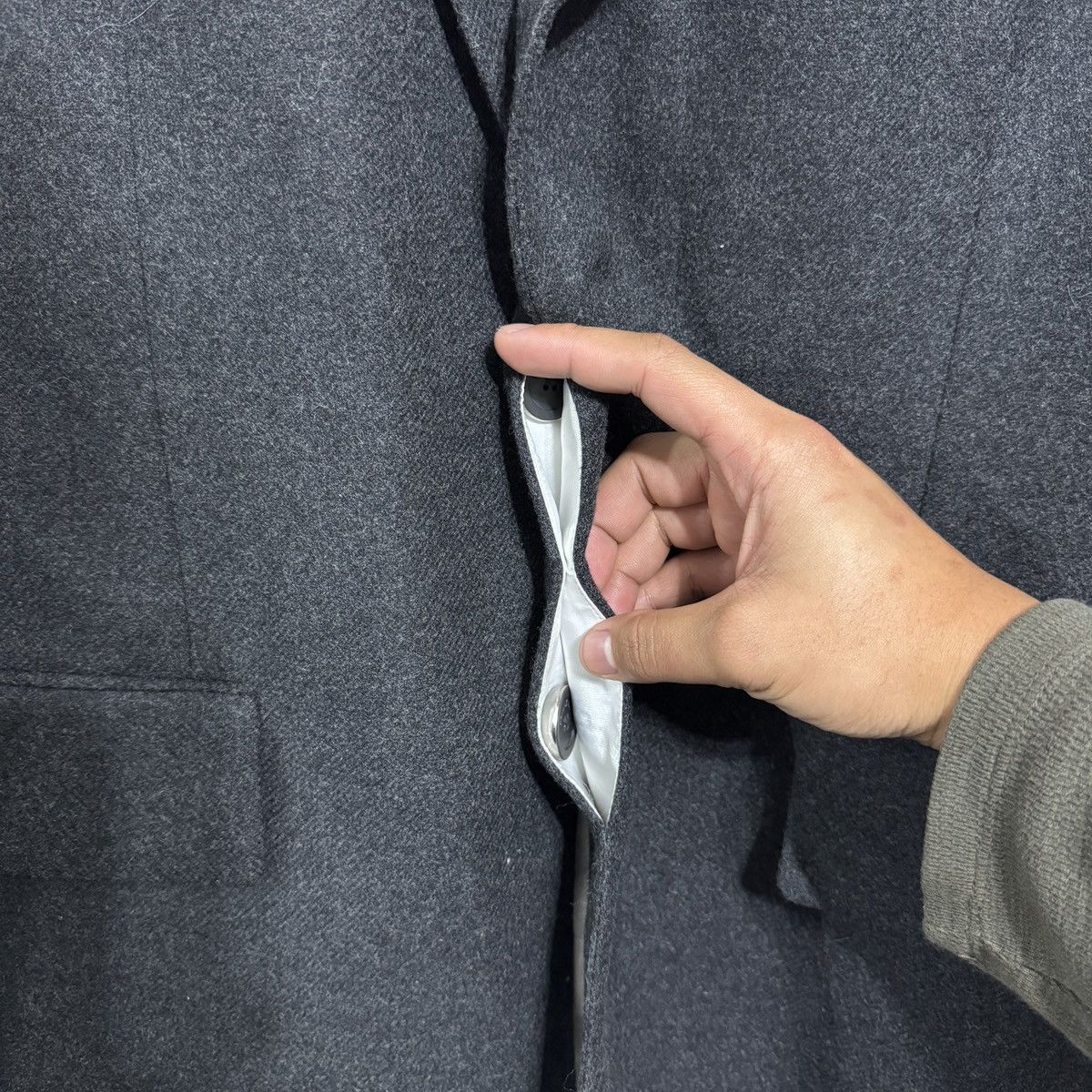 Helmut Lang NWT Helmut Lang Wool Charcoal Driver Blazer $795 Retail Size 46R - 4 Thumbnail