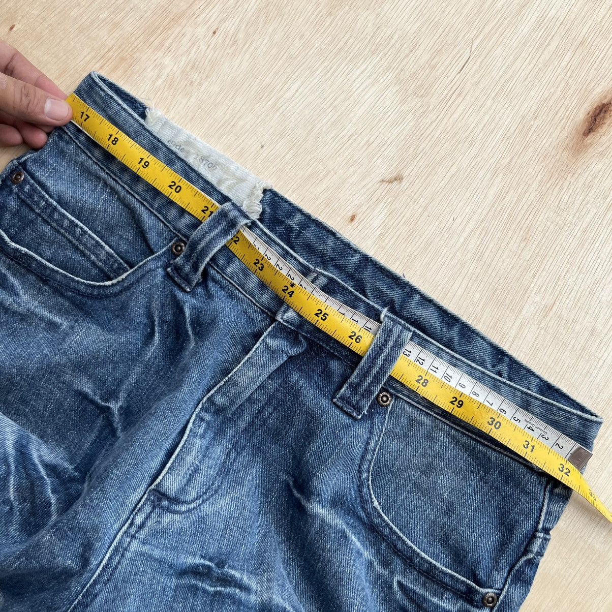 If Six Was Nine ANTFUI JEANS MIGHTY WING MUD PUNK LIGHTING AND CLOUD DENIM Size US 31 - 5 Thumbnail